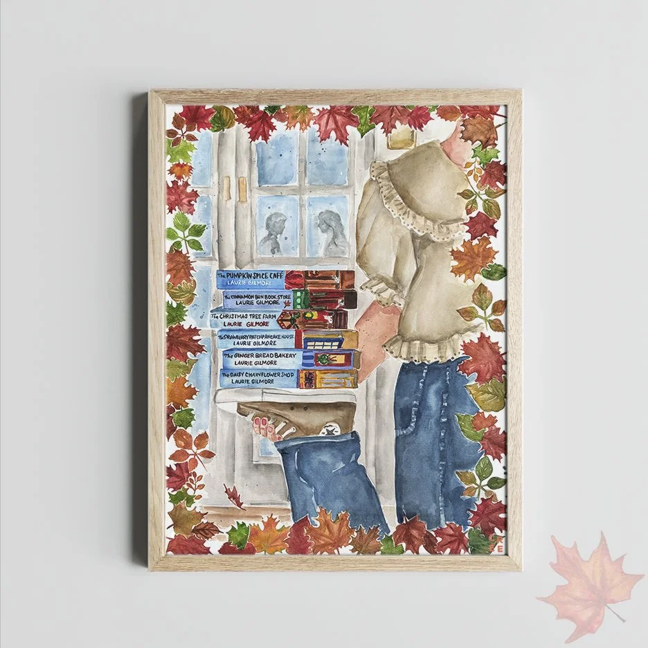 Dream Harbor Series Art Print โ Laurie Gilmore Inspired Cozy Romance Wall Art โ Book Lover Gift.jpg