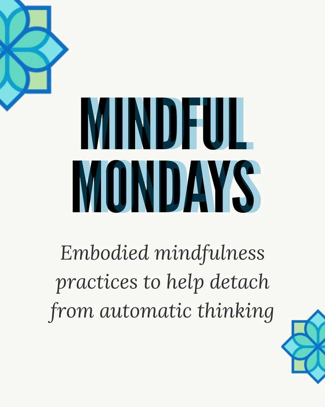 âĻ Introducing Mindful Mondays âĻ 
âĻA new series where we share simple, research-based mindfulness practices you can try in your daily life. 
In line with the EEMCF, our first post explores embodied mindfulness practices, focusing on Detachm