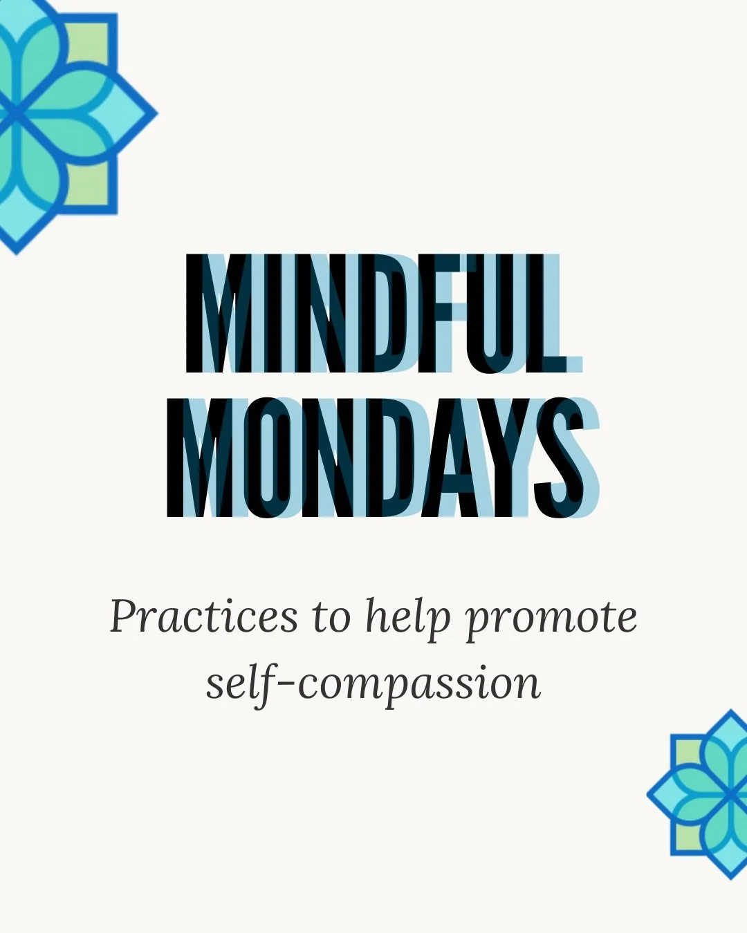 Happy Mindful Monday! 💙&nbsp;

Following the Embodied &amp; Embedded Mindfulness and Compassion Framework (EEMCF), this week&rsquo;s post invites you to turn inward and explore self-compassion. These practices capture the three components of 1) thin