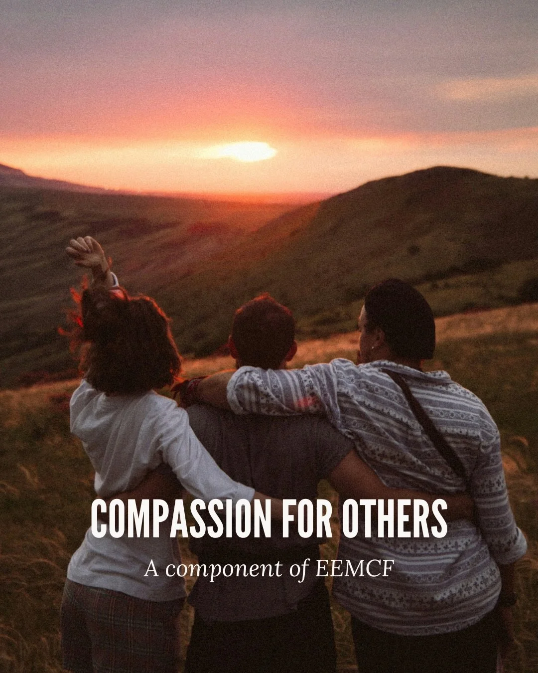 Compassion for others is a core&nbsp;component&nbsp;of the Embodied &amp; Embedded Mindfulness and Compassion Framework (EEMCF). It reflects how we notice suffering in others, respond with care, and act in ways that support connection and understandi