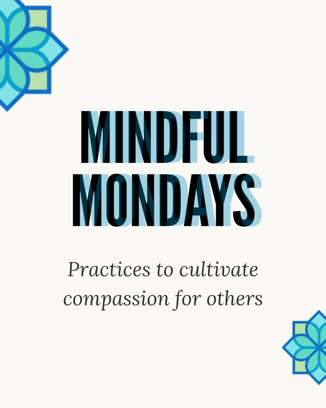 Happy Mindful Monday! 💙&nbsp;

Continuing with the Embodied &amp; Embedded Mindfulness and Compassion Framework (EEMCF), this week&rsquo;s post turns our attention outward through&nbsp;compassion for others - the practice of recognizing suffering an