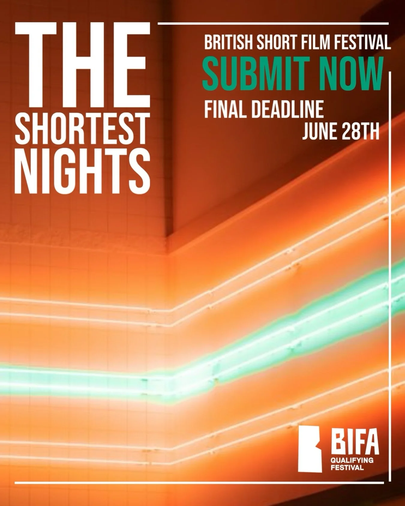 Our FINAL deadline is almost upon us! Click the link in our bio for more information and to submit your film to our @bifa_film qualifying festival 😎🎬