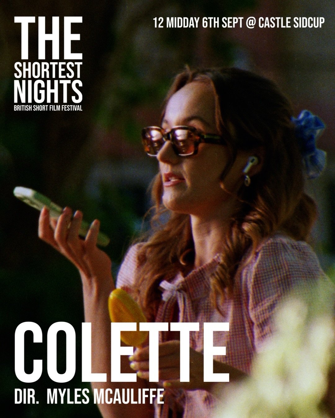 She&rsquo;s got a lot of calls to make&hellip; see the 🎉 WORLD PREMIERE 🎉 of the brilliantly entertaining COLETTE as part of our GRIFTIN&rsquo; programme at 12 midday, 6th September at @castlesidcup - ticket link in our bio 🎟️🎬😎