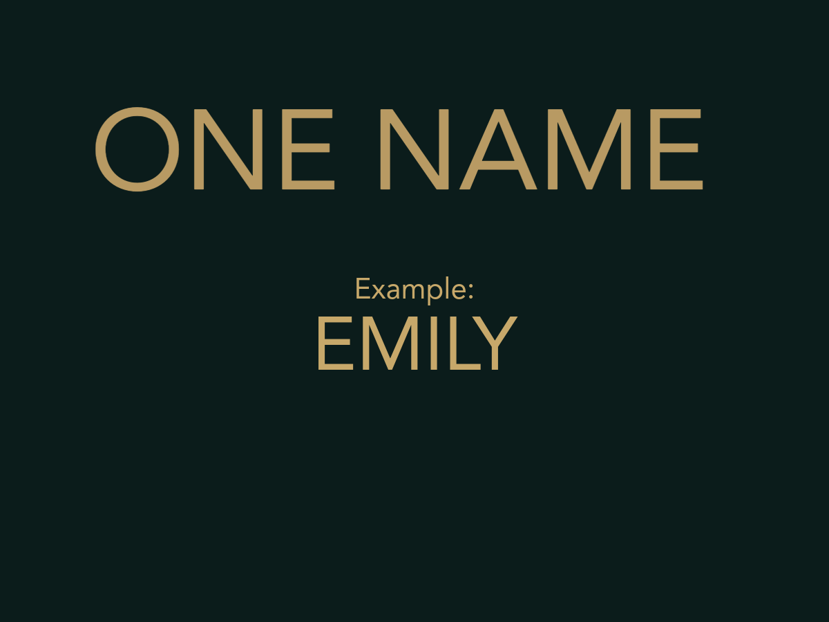 Name In Music with One Name