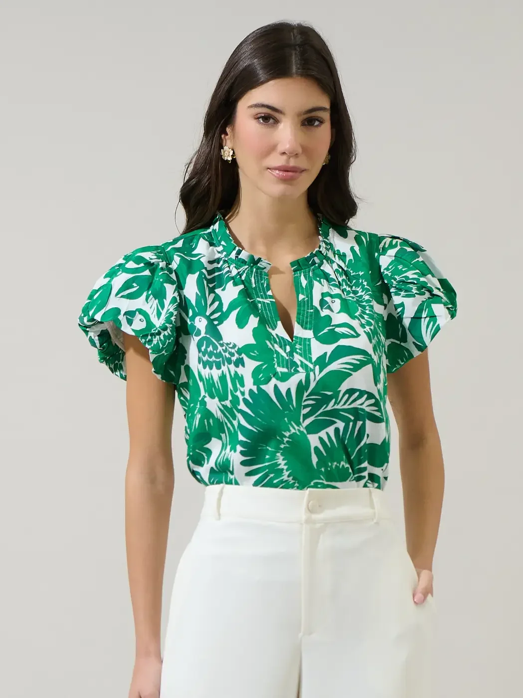 sugar lips green blouse.webp