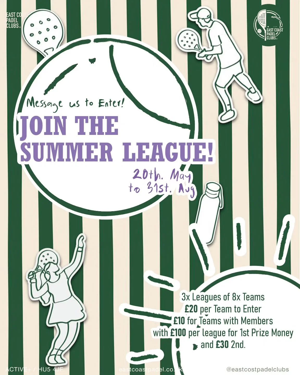 THE LEAGUE IS BACK! 
3x divisions
24x teams
A whole lot of competition under the sun

Message us to secure your spot in Hull hottest competition this Summer ☀️🕶