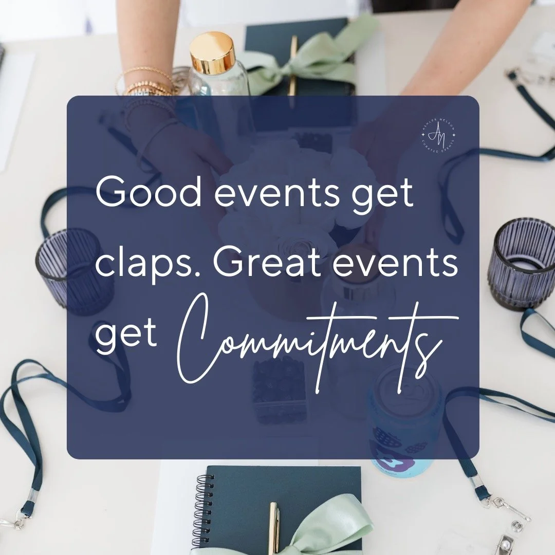 Applause &ne; Alignment

Most event hosts think standing ovations equal success.

They don&rsquo;t.

Real success is when:

&ndash; A Founder shifts strategy because of an idea sparked
&ndash; A client increases their investment without hesitation
&n