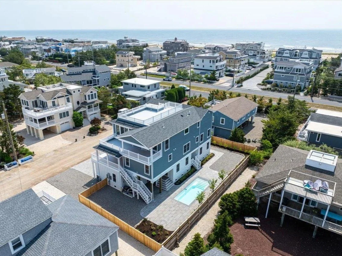 Aerial photo of North Beach on Long Beach Island NJ