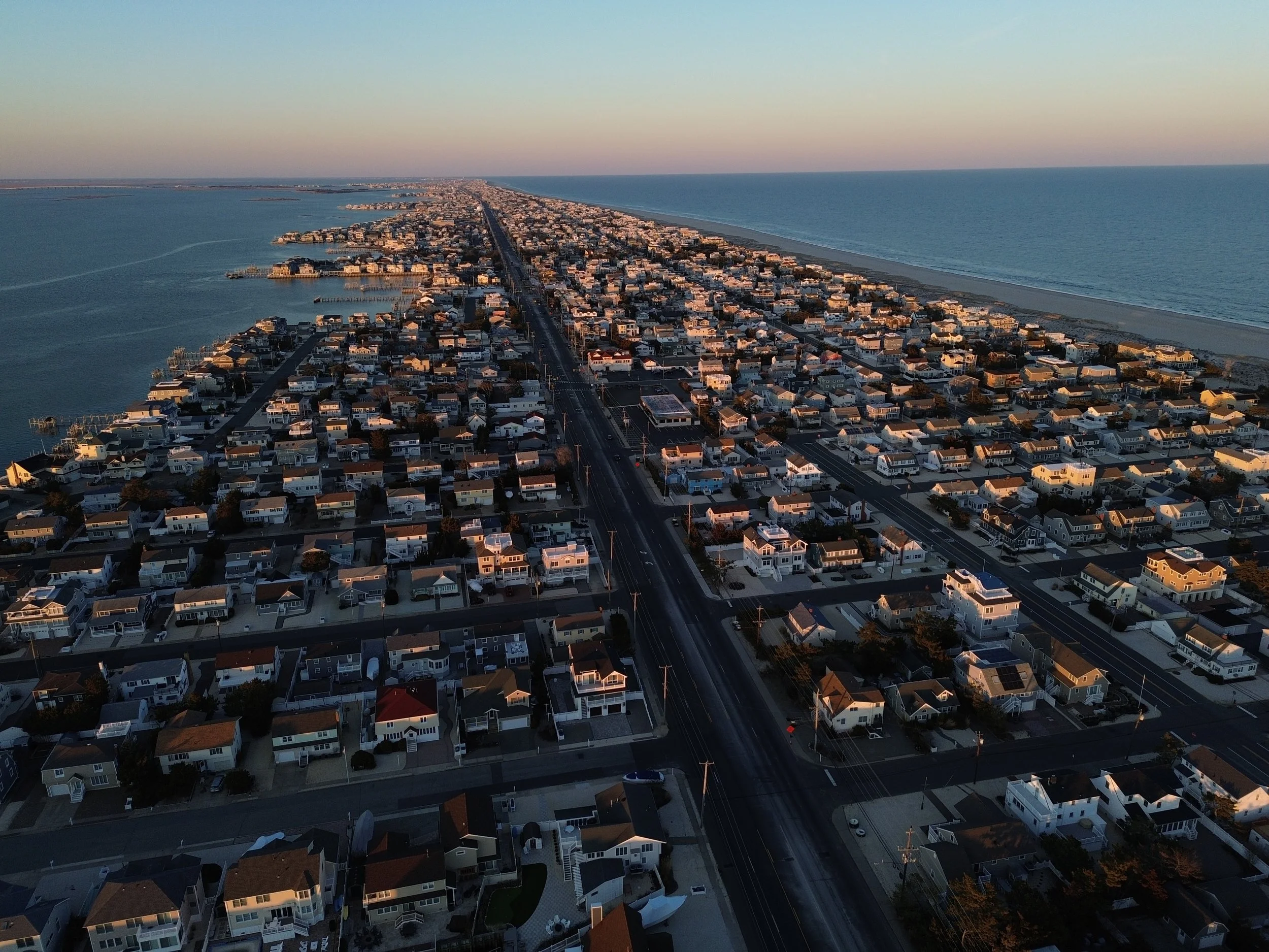 Aerial photo of Beach Haven Park on Long Beach Island