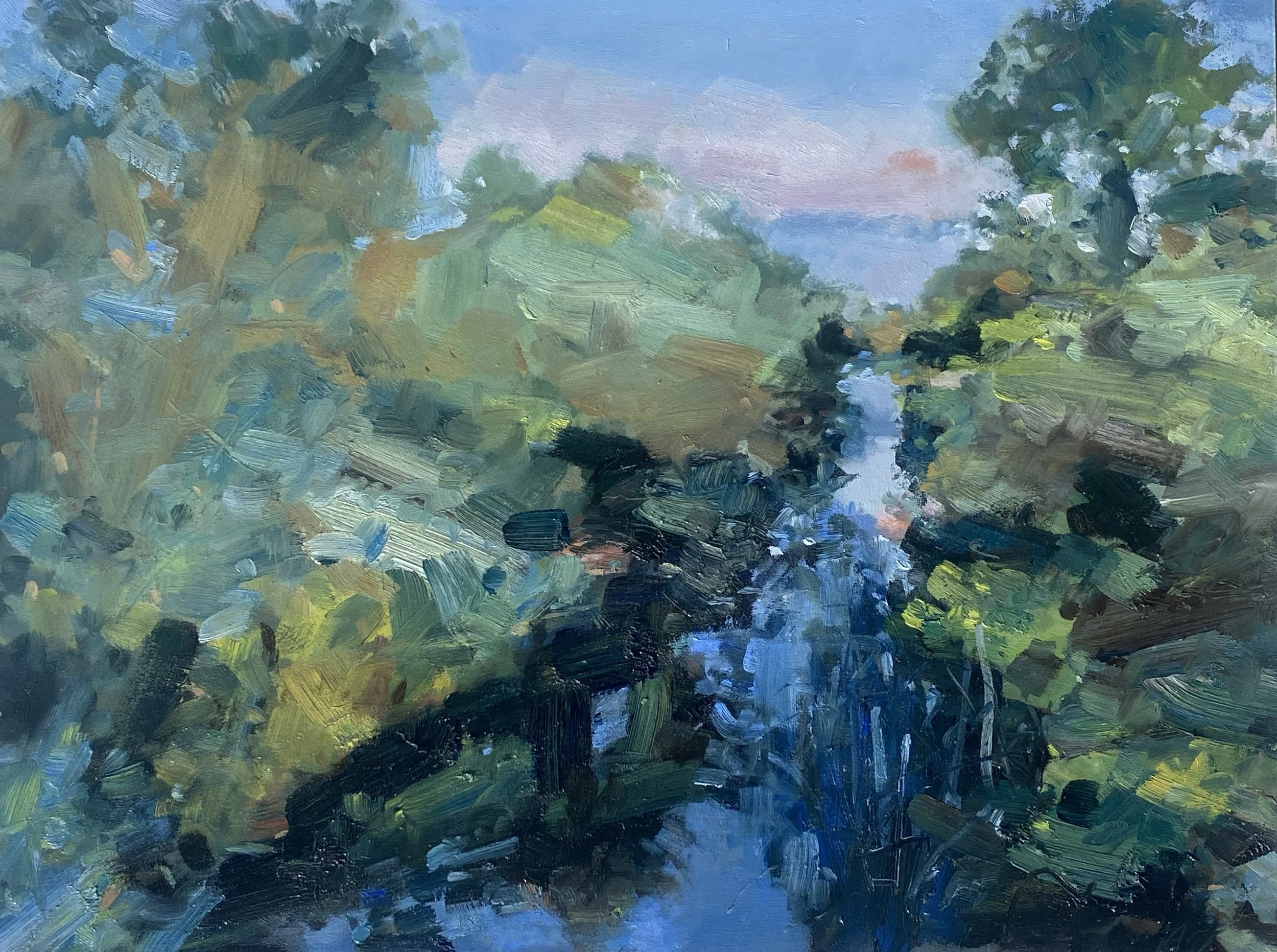 Summer River, 30cm x 40cm, oil on board.jpg