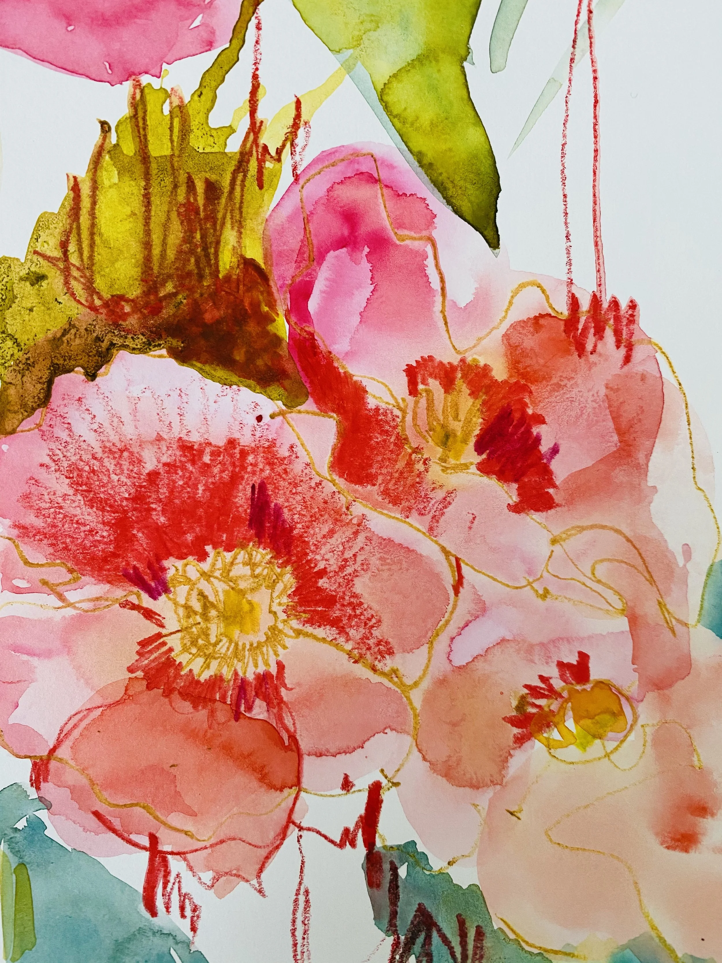 Flowers:Experimenting with media.jpeg