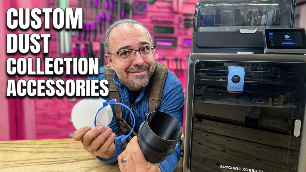 Useful Custom Dust Collection Solutions With the Anycubic Kobra S1