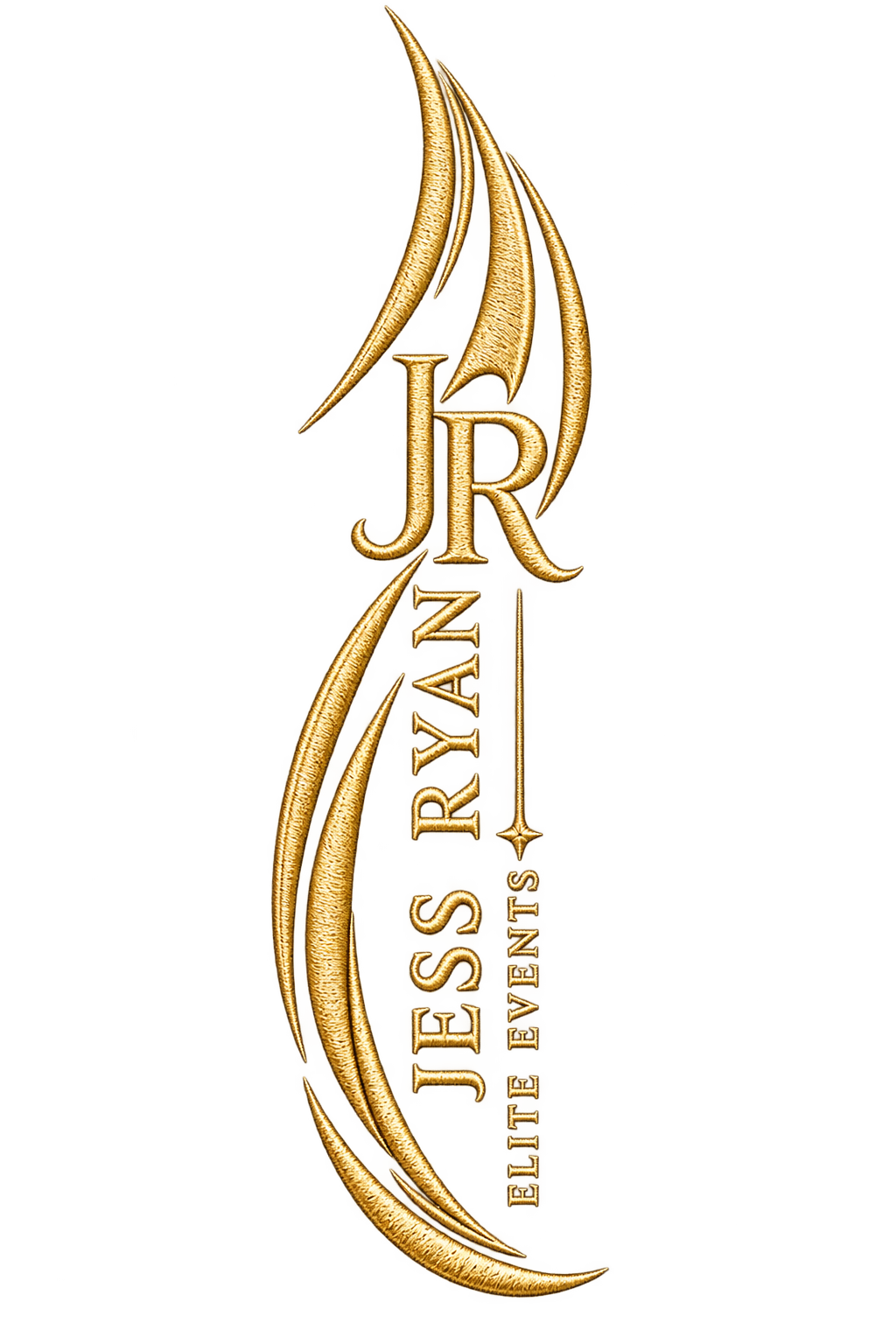 Jess Ryan Elite Events gold logo.