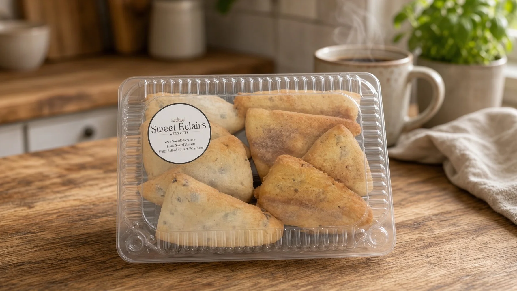 Cinnamon Sugar & Chocolate Chip Scones (8 pack)
