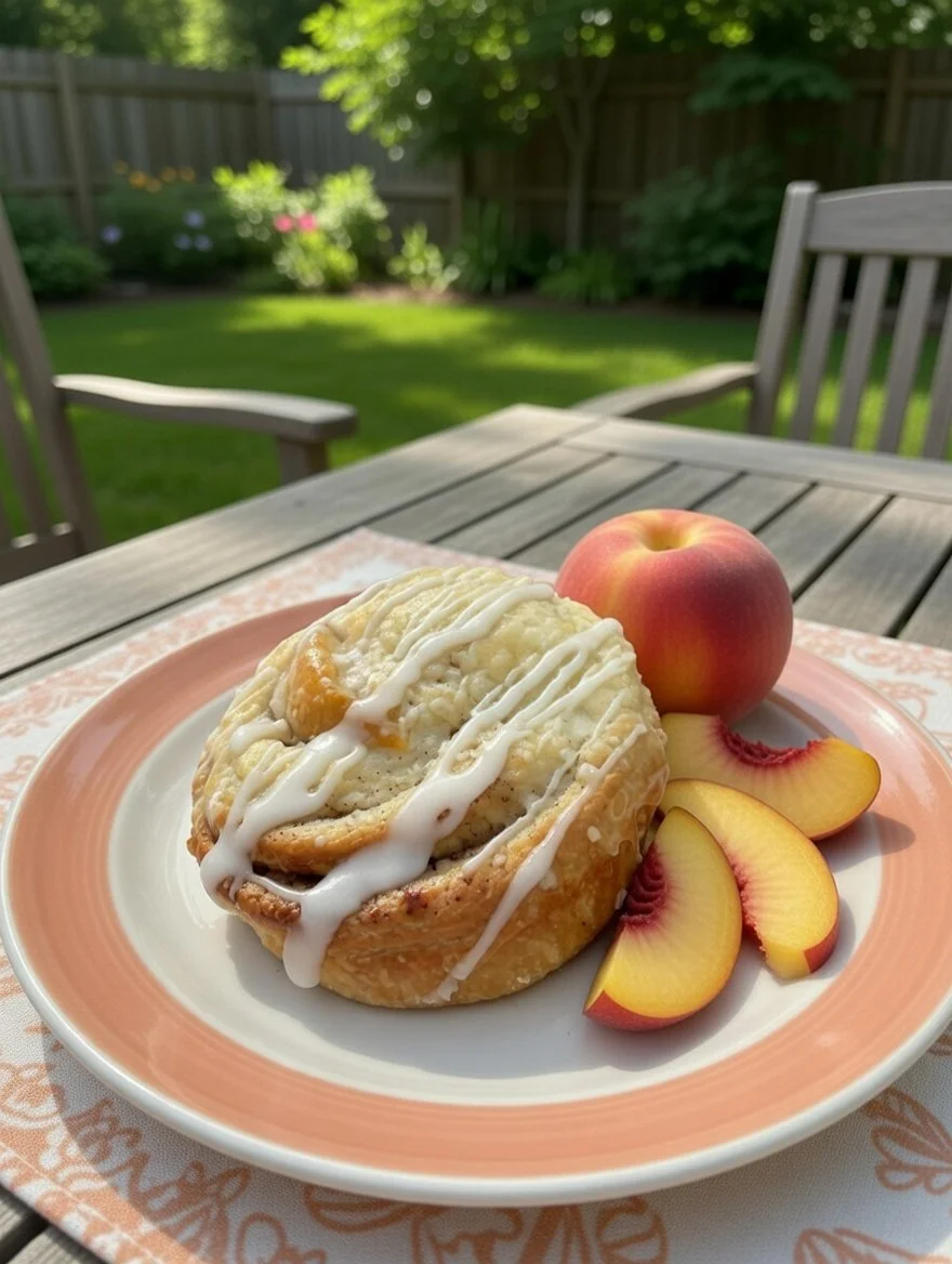 Peach & Cream Cheese Danish