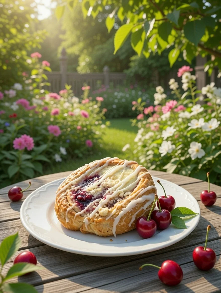 Cherry & Cream Cheese Danish