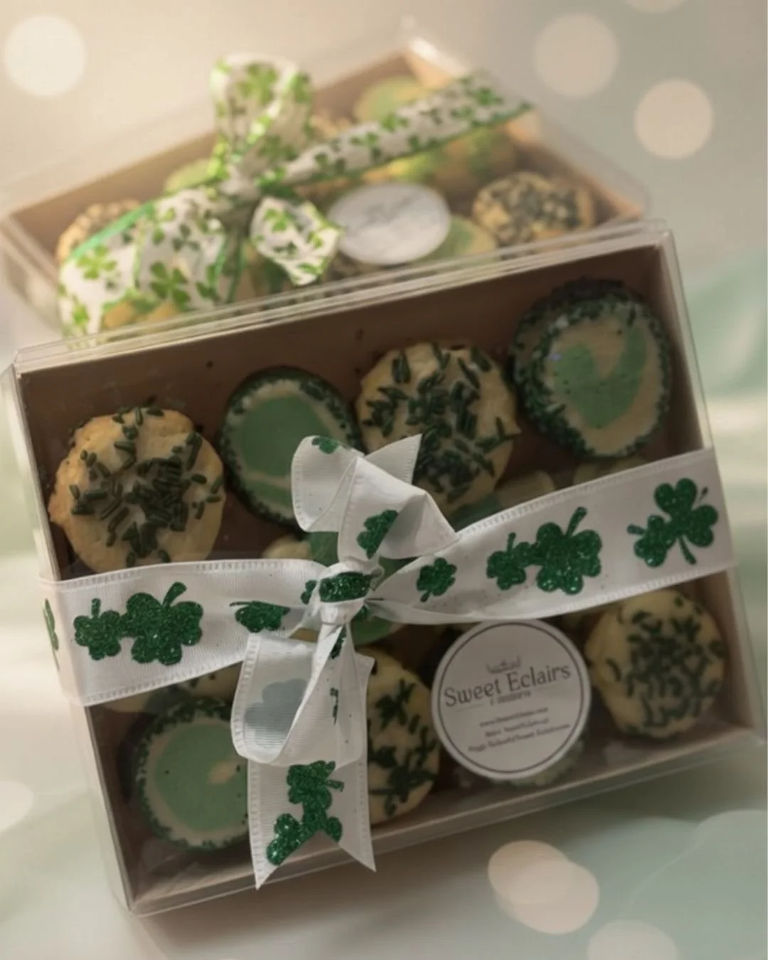 Sweet Eclairs St. Patrick's Butter Cookie Box - Small