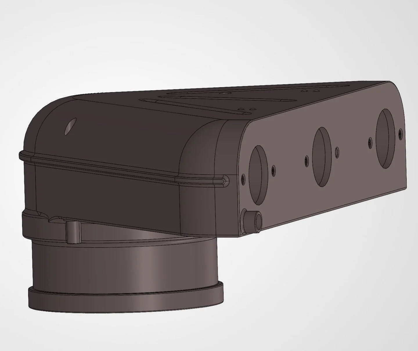 The plenum design taking shape. 

.
.
.

#solidworks #design #designengineering #jaguar #3dprint 3dprinting