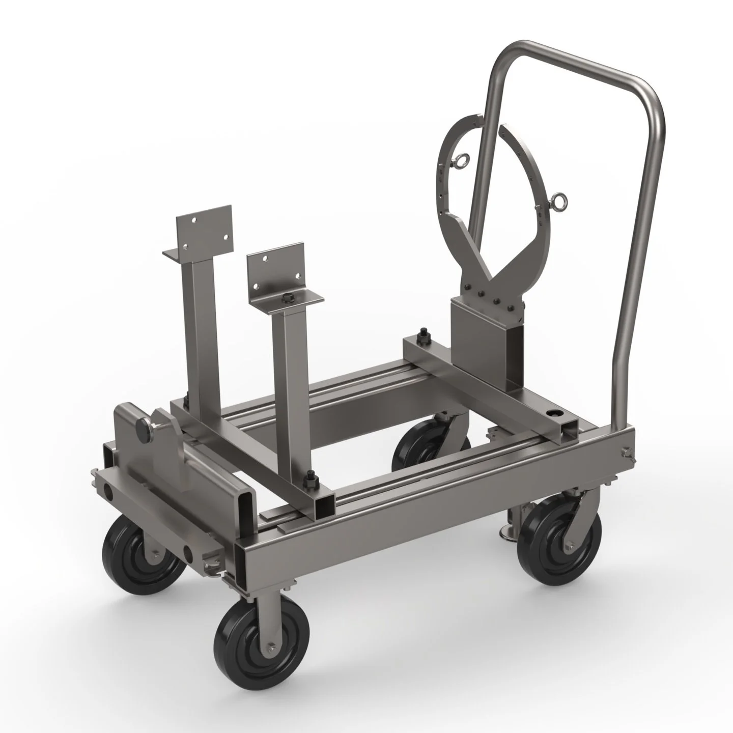 Jaguar 4.2L Dyno Cart designed to improve efficiency between the engine build and delivery to the offsite dyno room. 
. 
.
.
.

#solidworks #design #designengineering #jaguar
