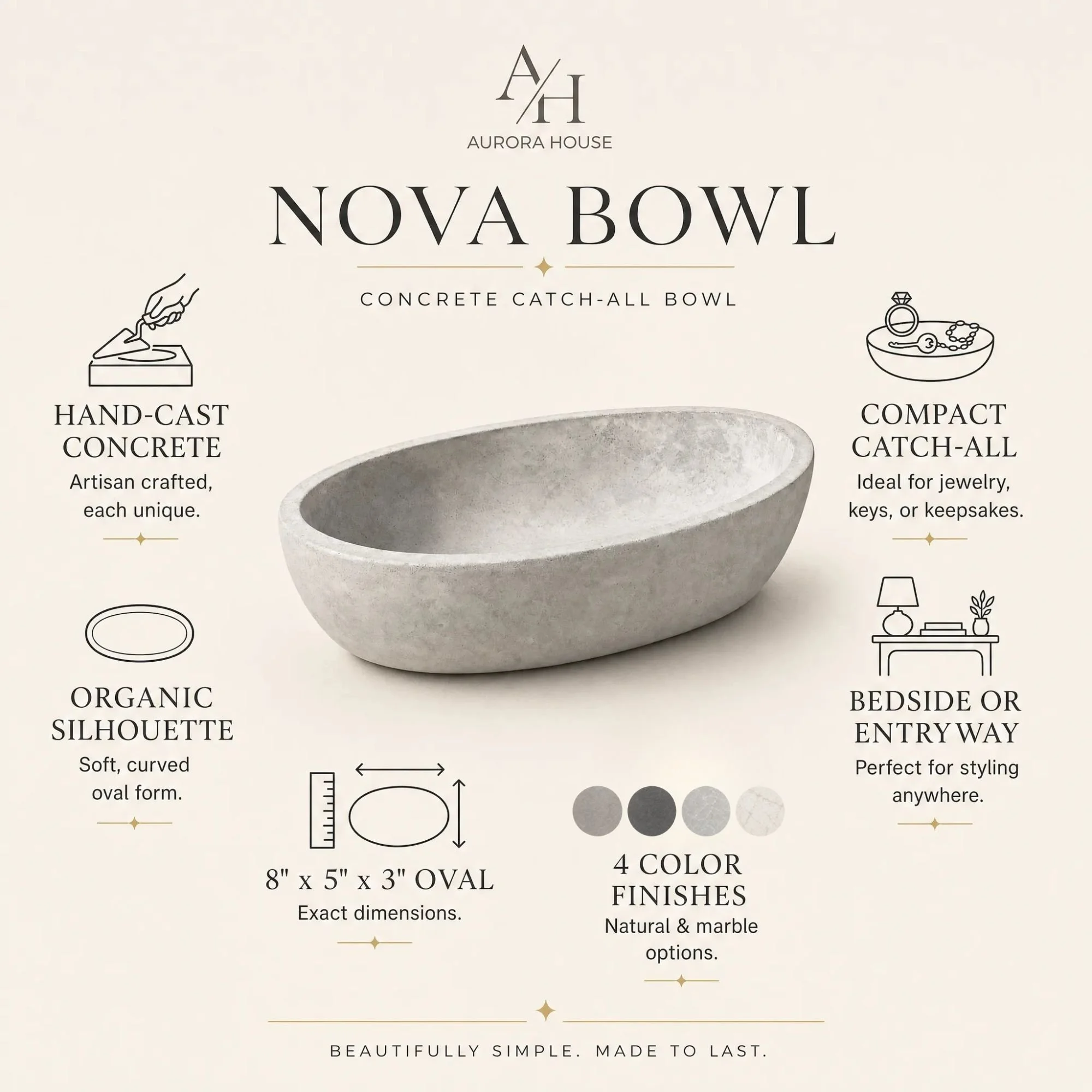 The Nova Bowl - Aurora House Candle Company
