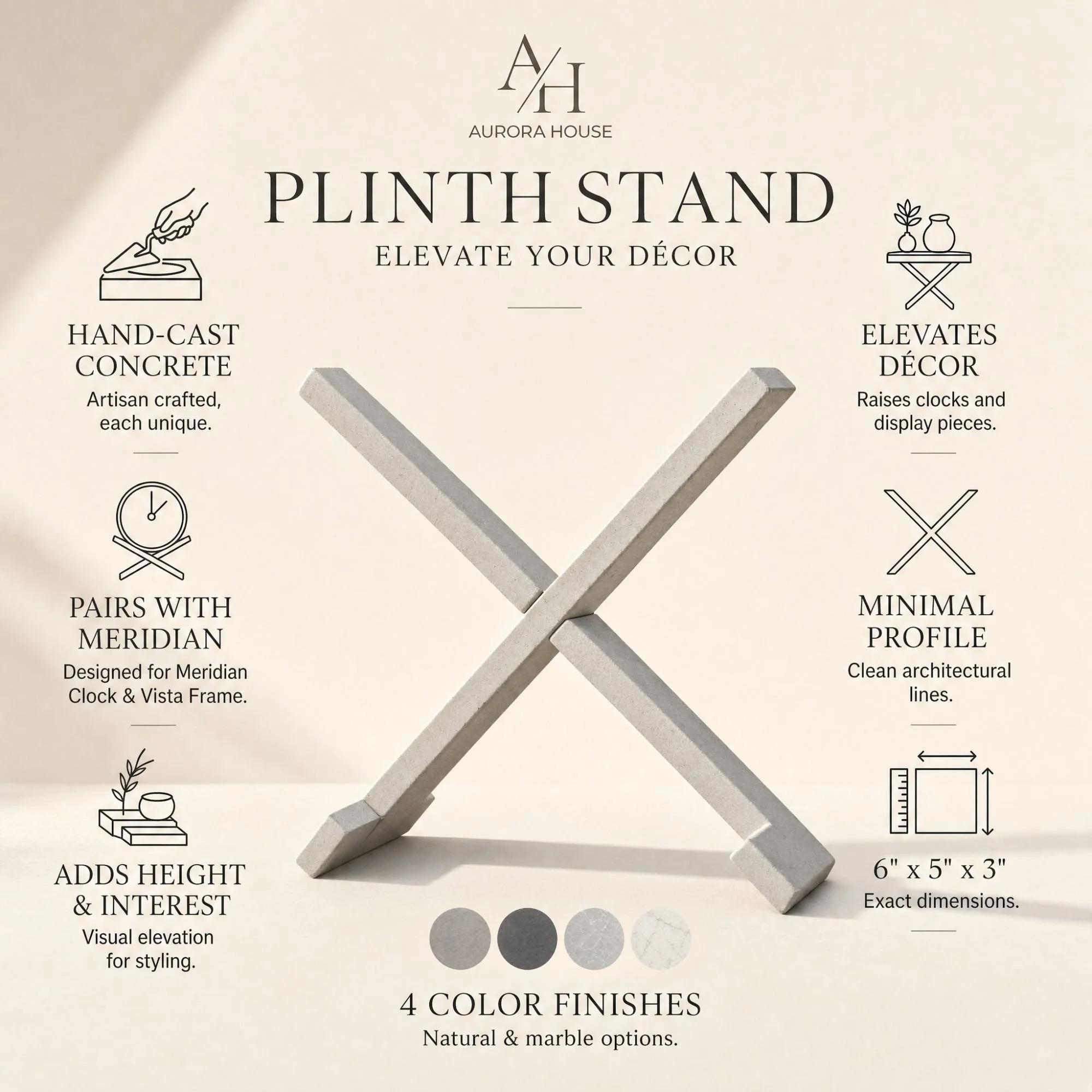 The Plinth Stand - Aurora House Candle Company