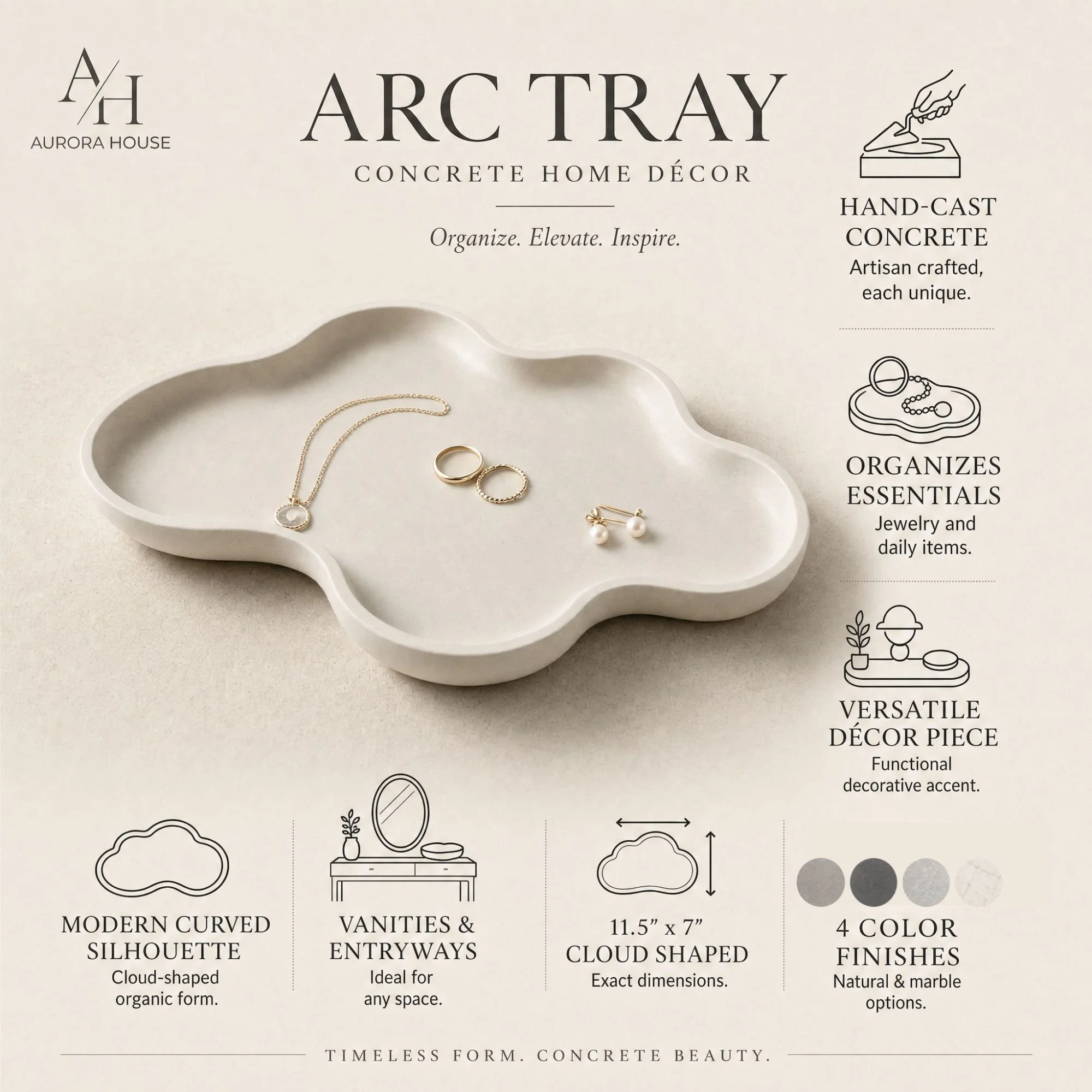 The Arc Tray - Aurora House Candle Company