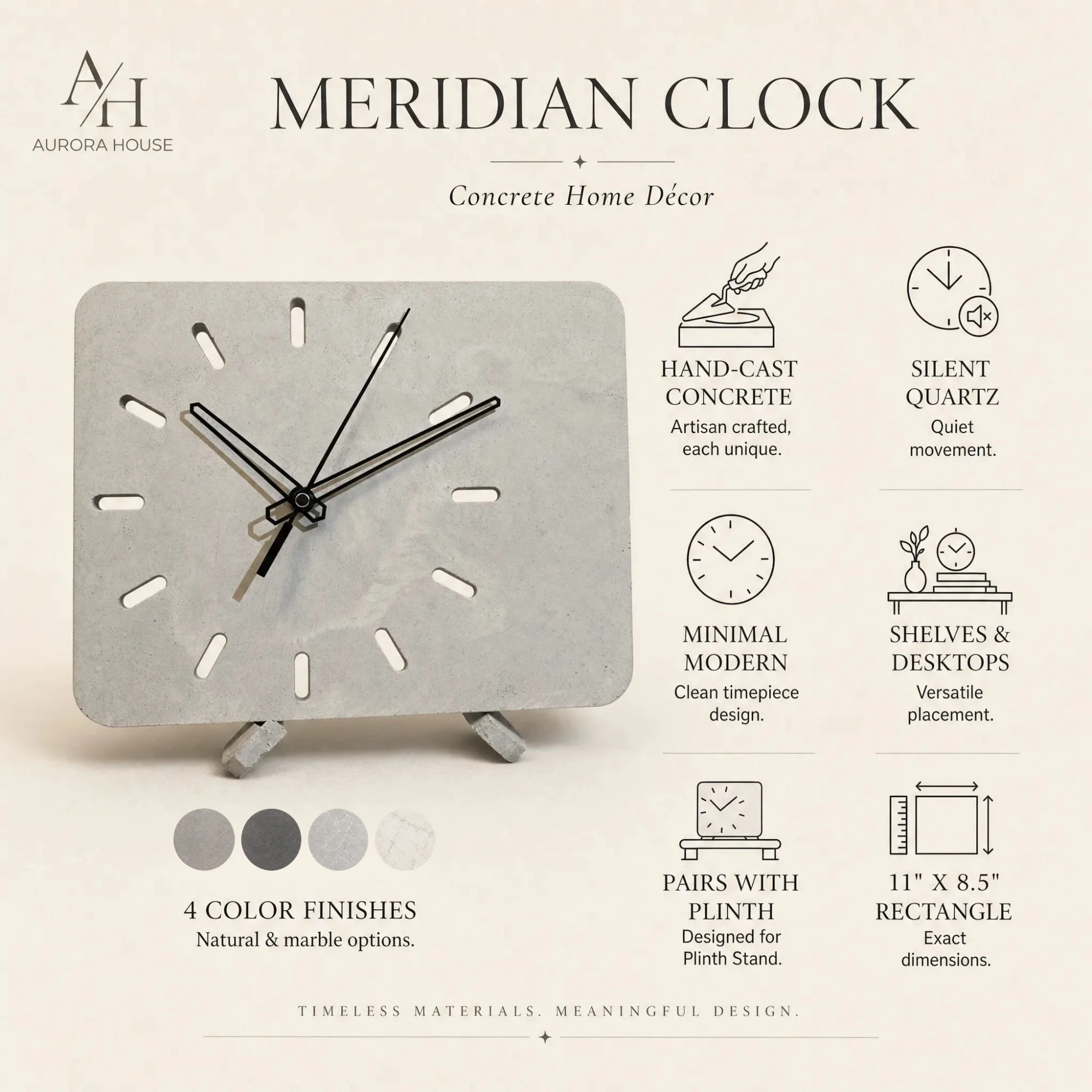 The Meridian Clock - Aurora House Candle Company
