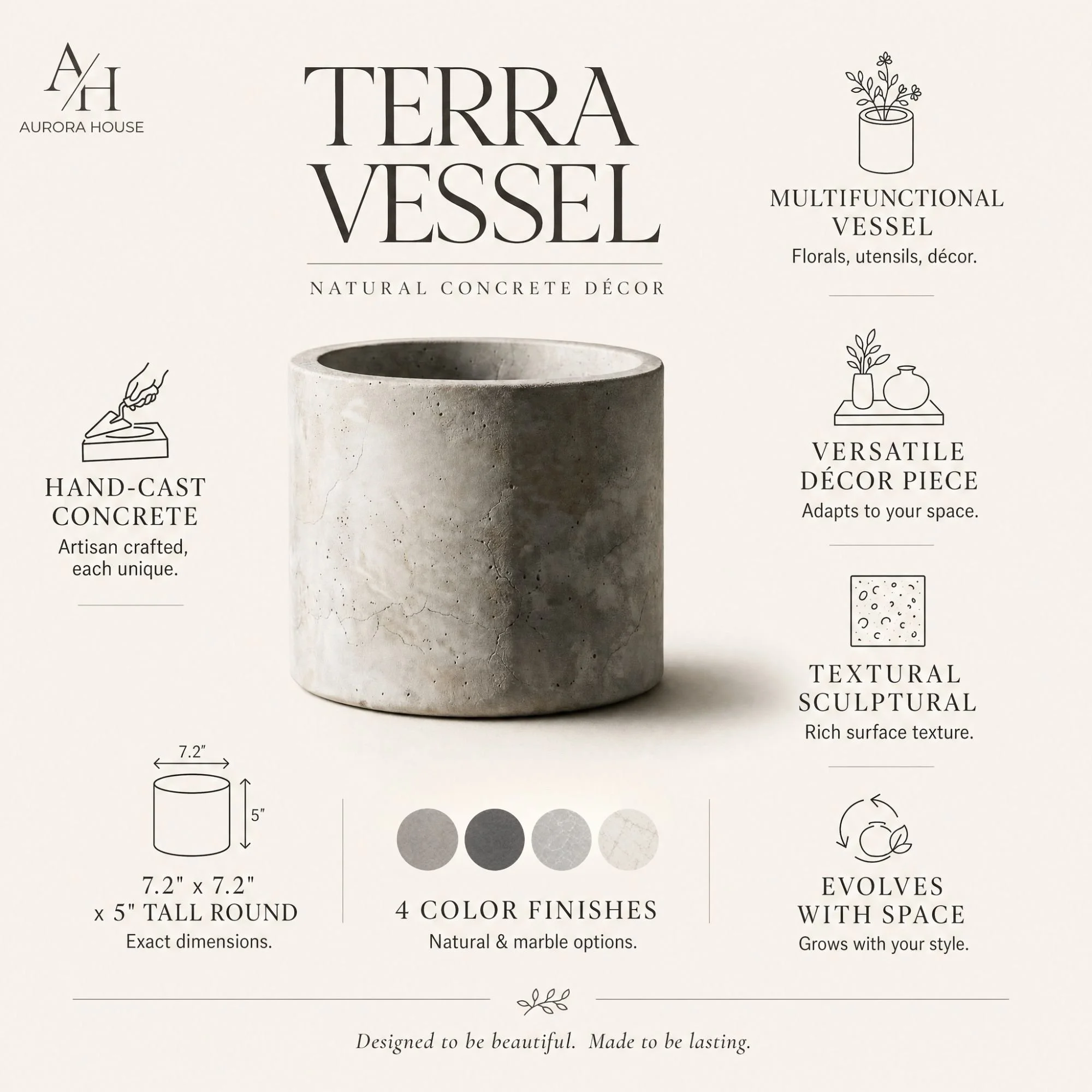 The Terra Vessel - Aurora House Candle Company