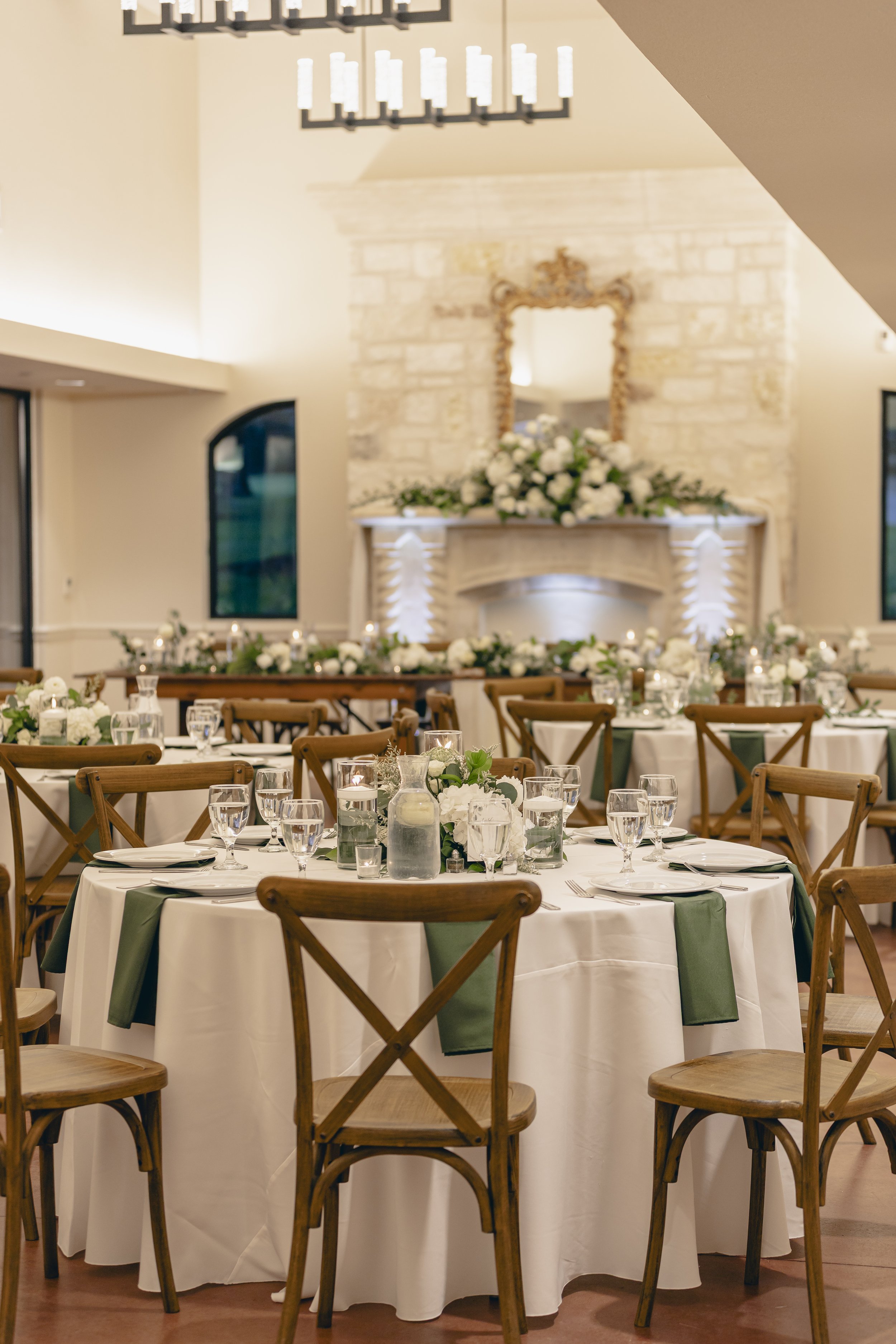 White and Green Florals for Wedding Reception.jpg