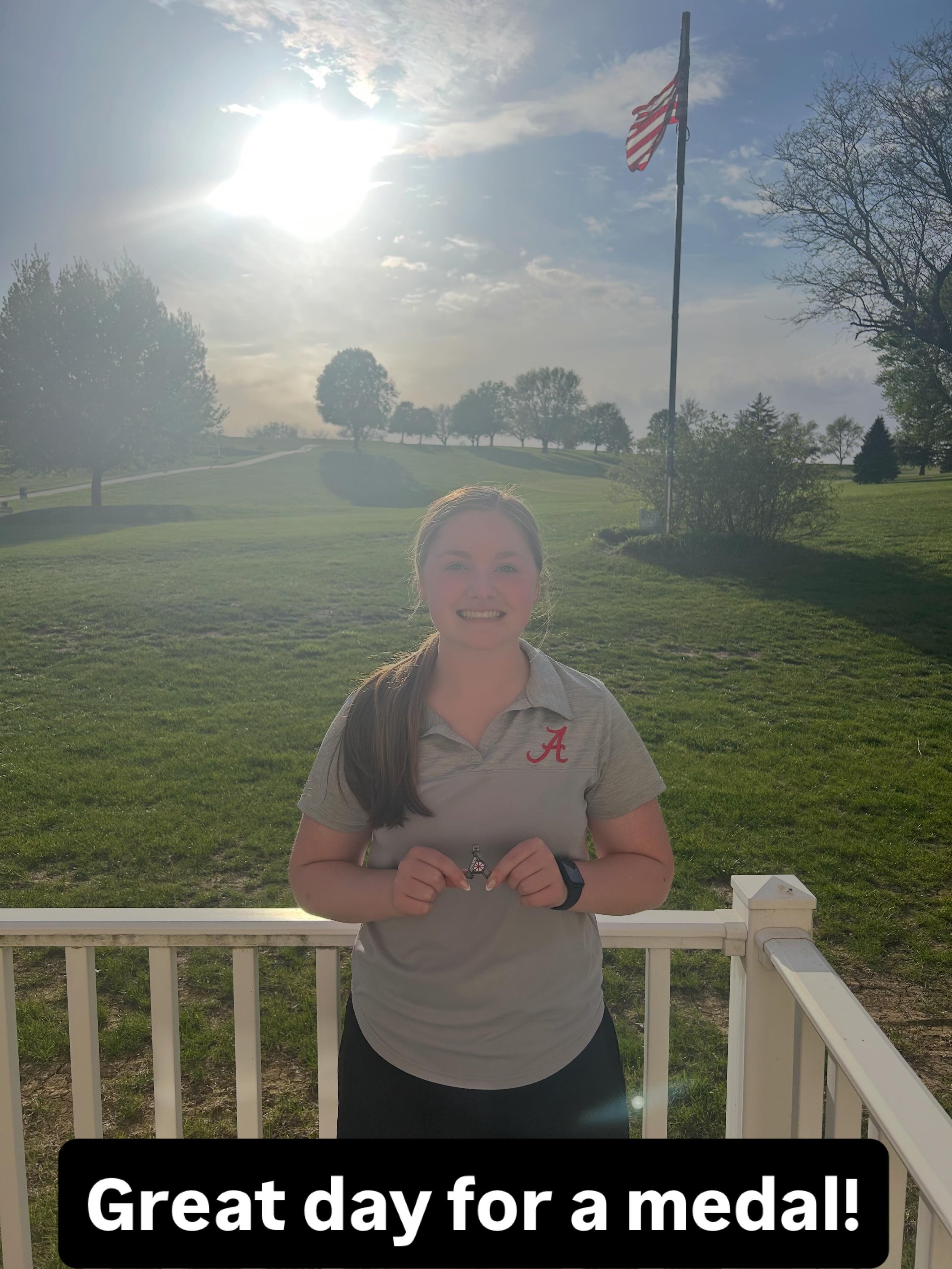 Last home meet 2026! Medalist Sydney Johnson! Great job seniors! #golfaudubon