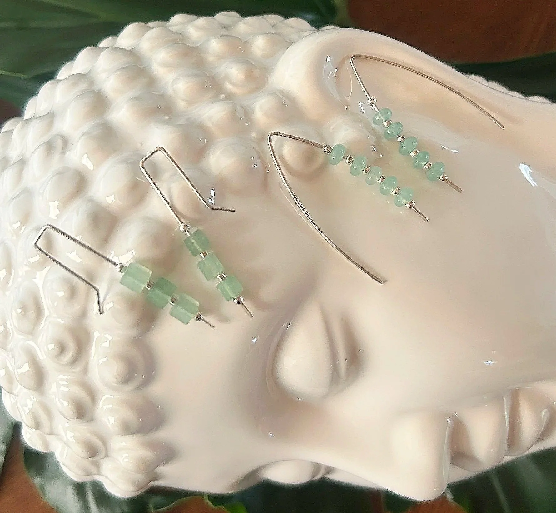 Green Aventurine Threaders