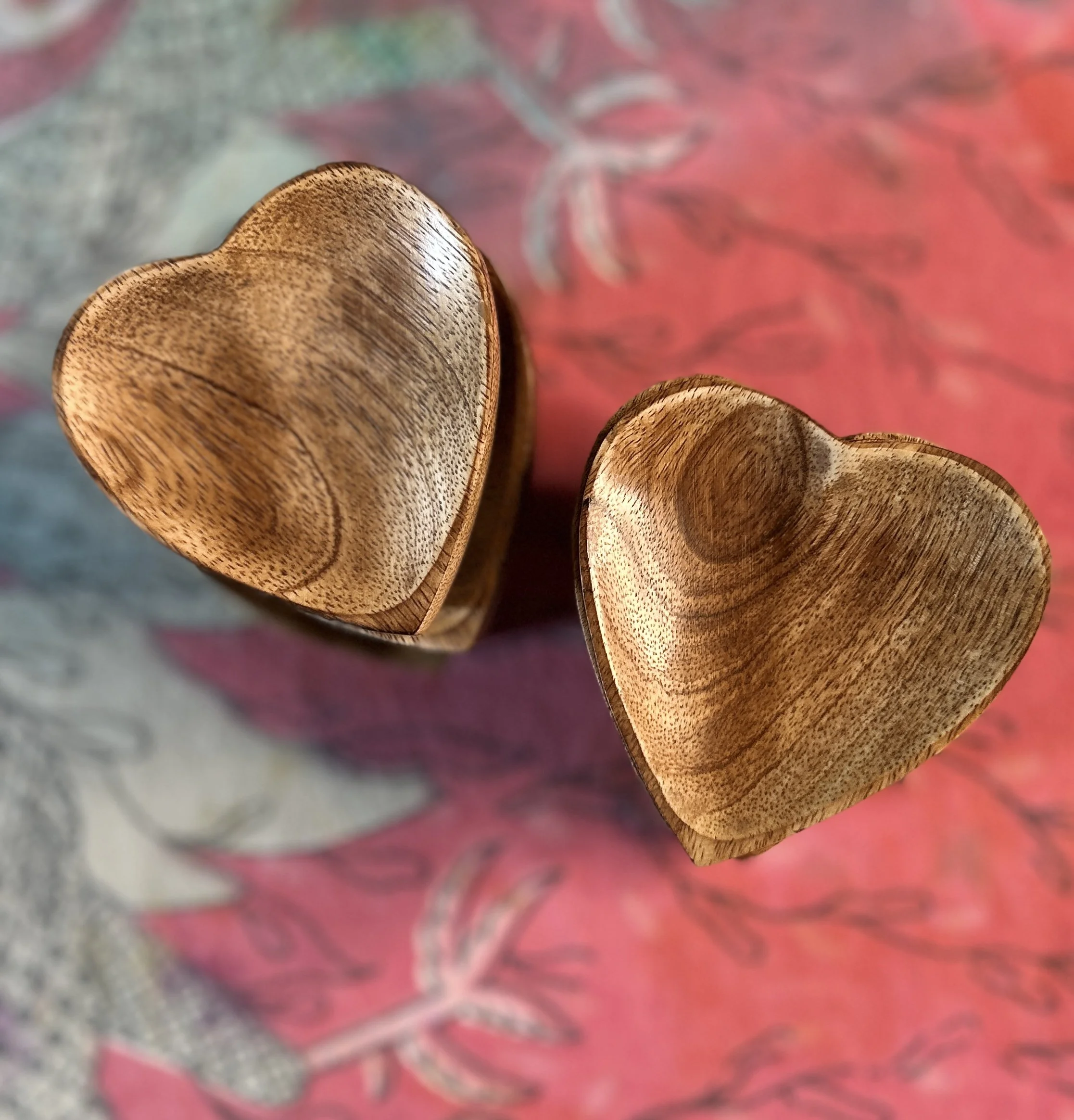 Mango Wood Hearts