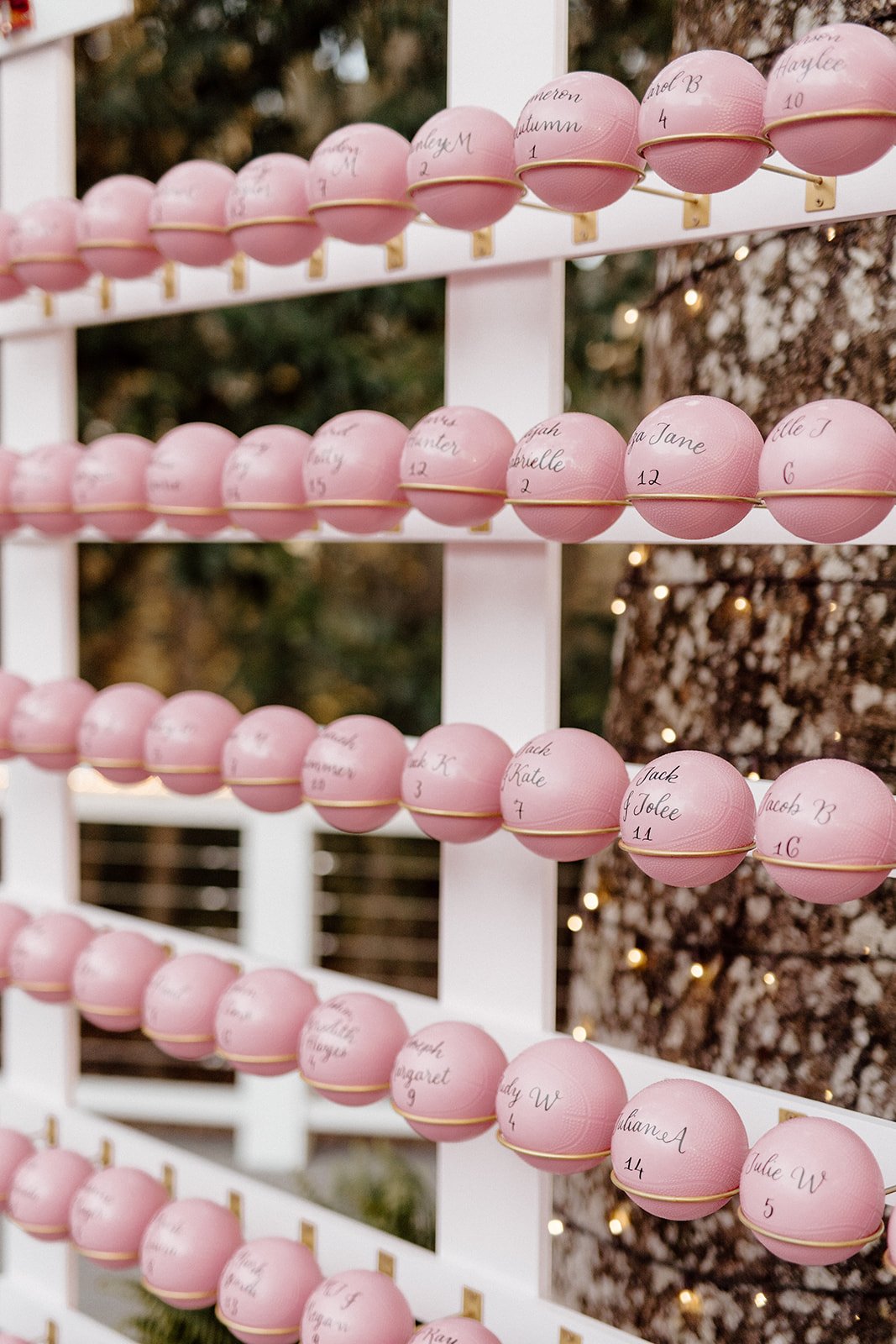 vinyl cut and assembled escort wall basketballs