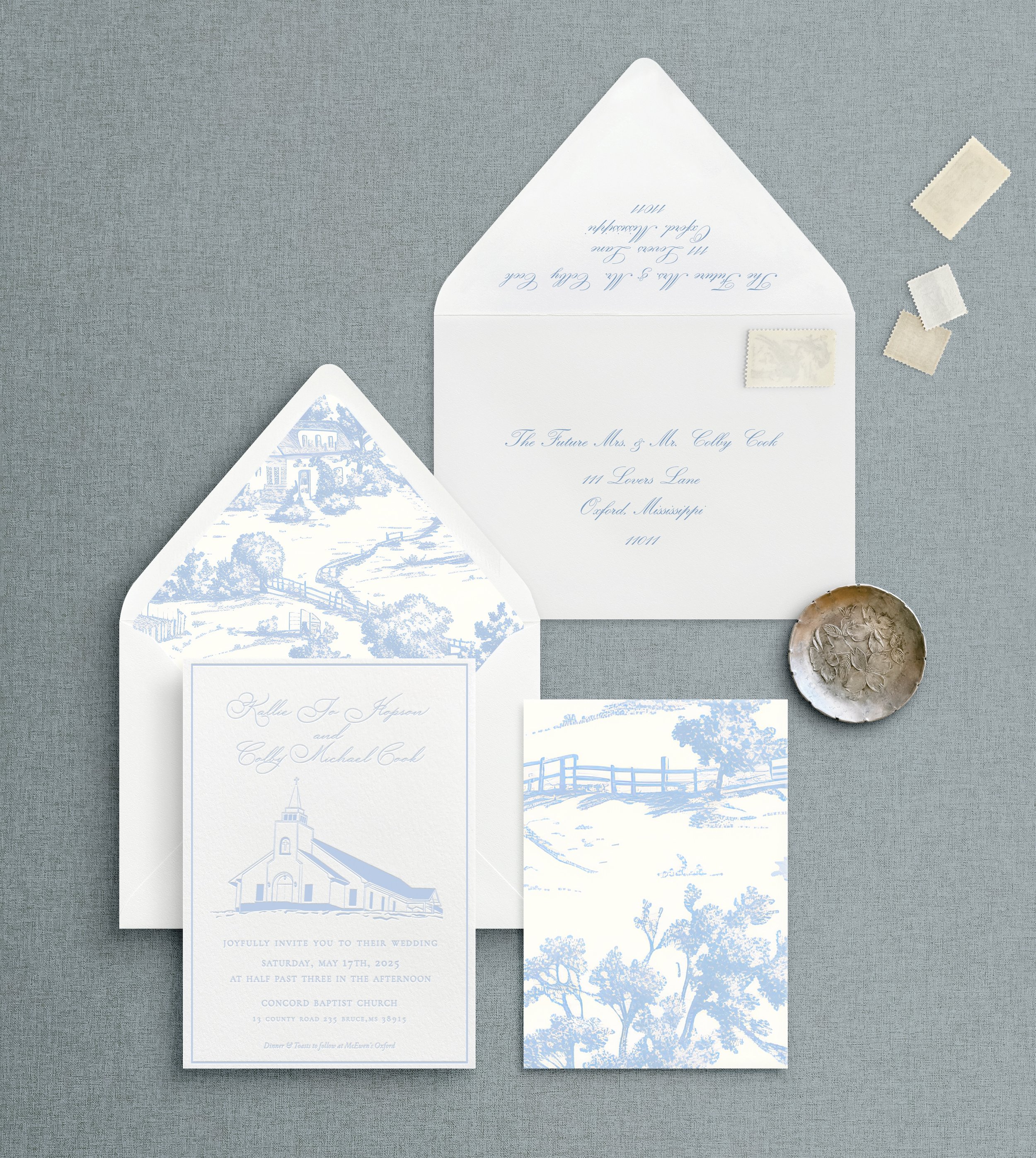 Letterpress Invitation Suite