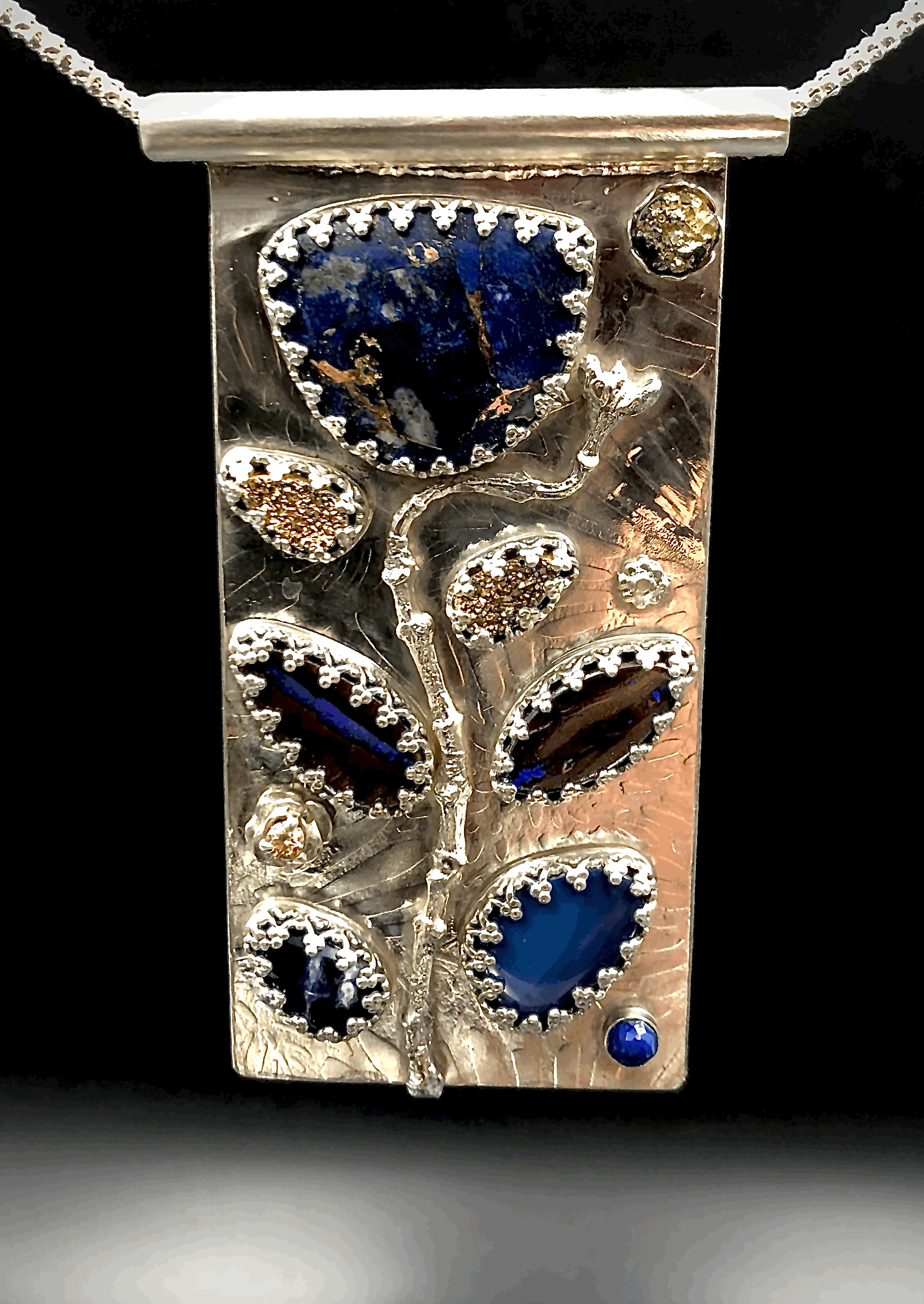 Sodalite Flower Pendant (Copy)