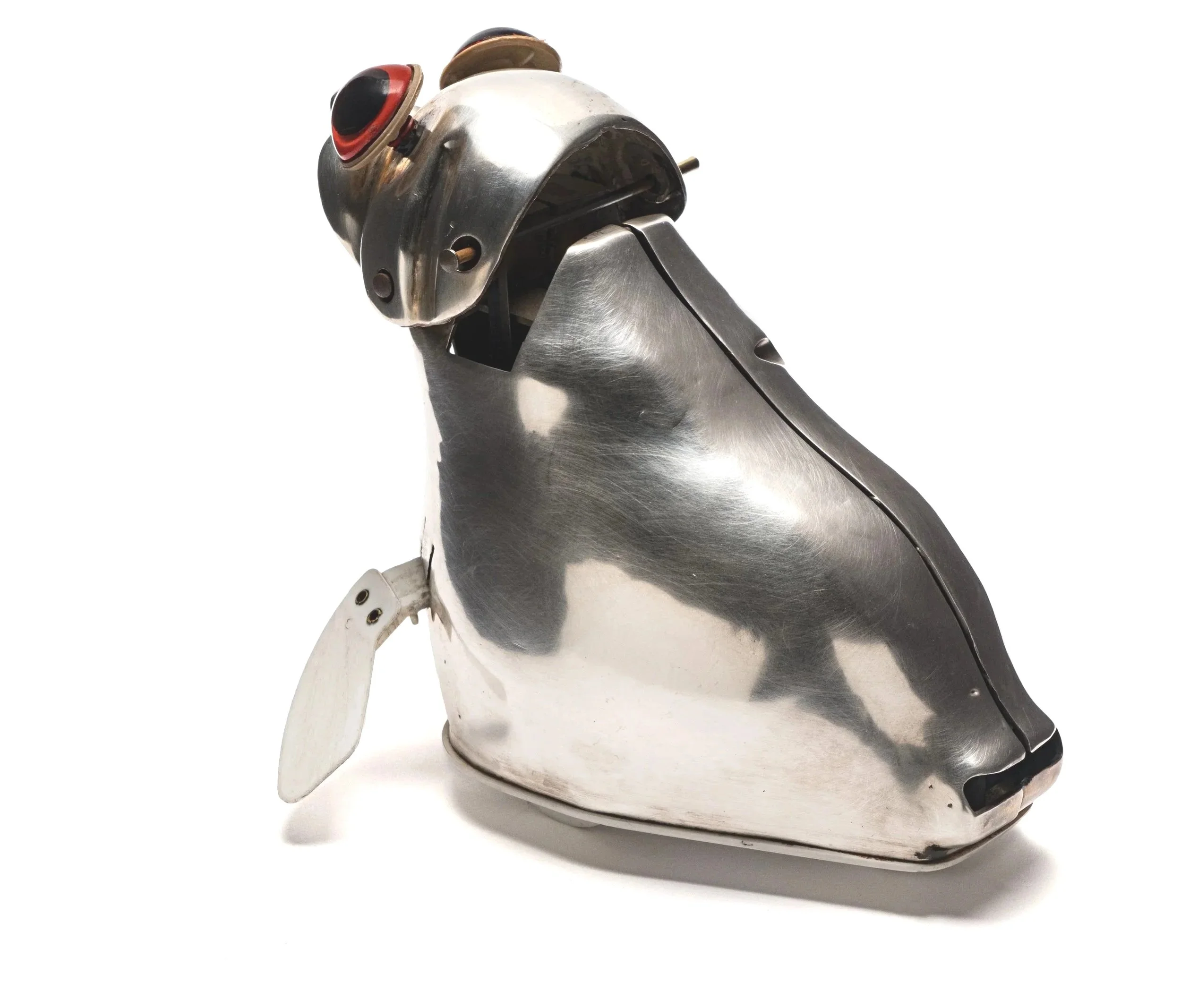 SEAL, 2007, sterling, plastic, mechanism, 2007, 6.5" x 10" x 5.25"