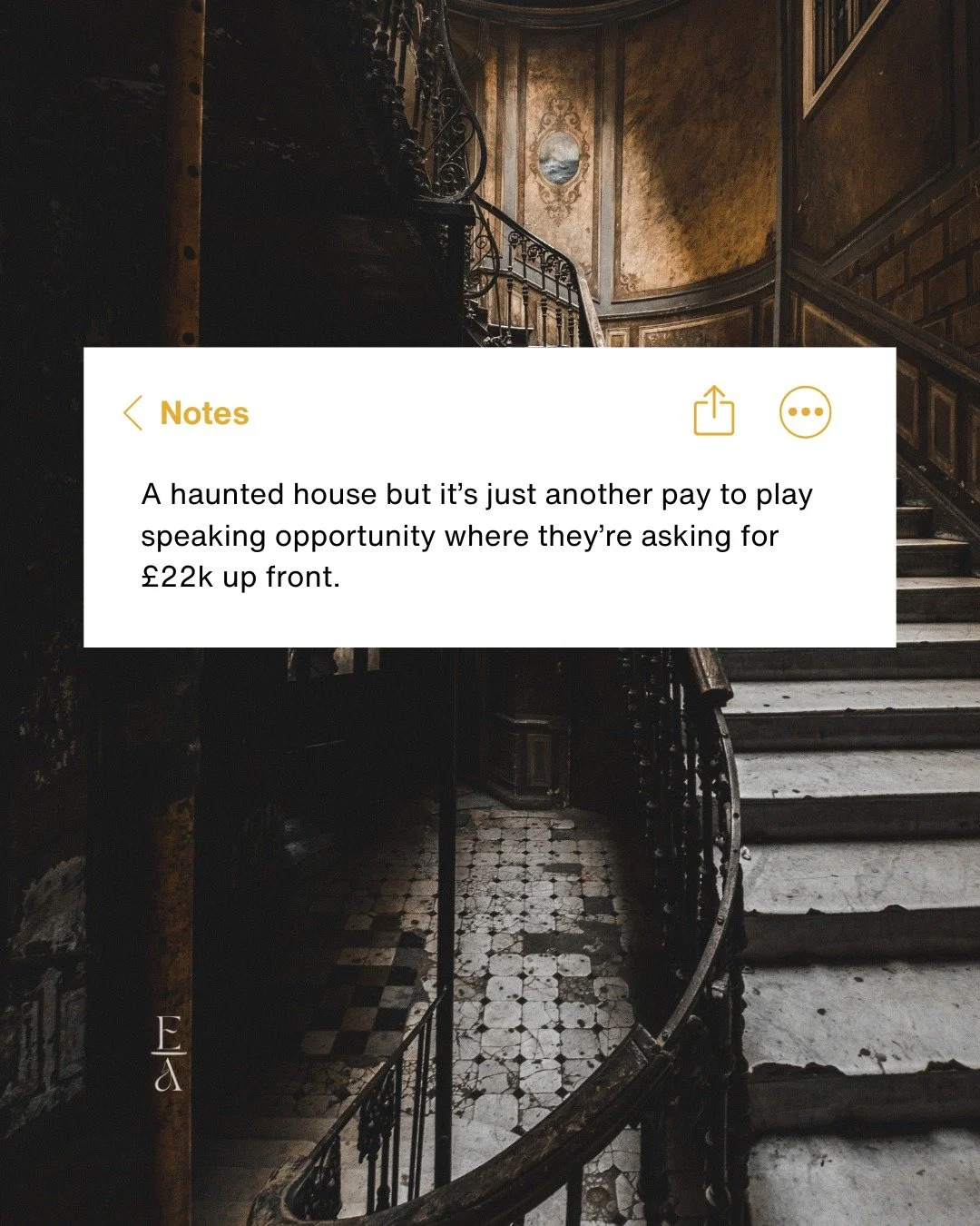 Based on a true story....

...except the 5th one - that ending is up to you to write.

Diamonds in the Dirt is enrolling now.

DM me 💎 for all the info. 

 #businesshorrorstories #ahauntedhousebut #humandesignhorrorstories #shadowself #diamondsinthe