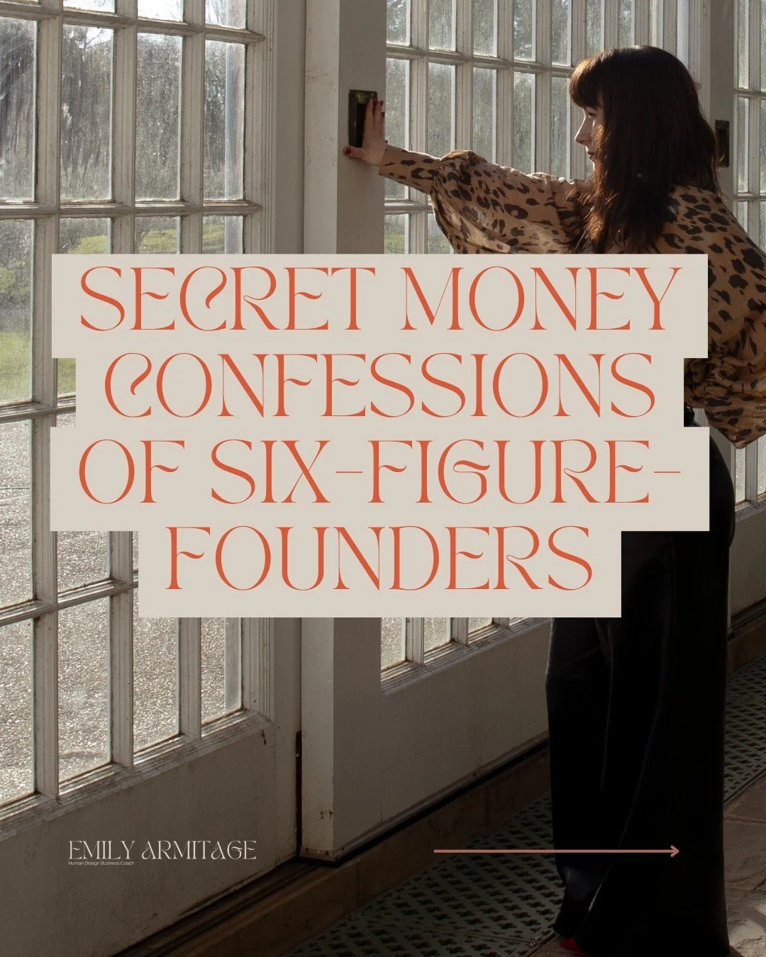 It&rsquo;s not the money.

It&rsquo;s because even though you have a successful business on paper and in the eyes of the internet, the way your family talked about money, the way your Grandma had to behave to survive and the women in your lineage who