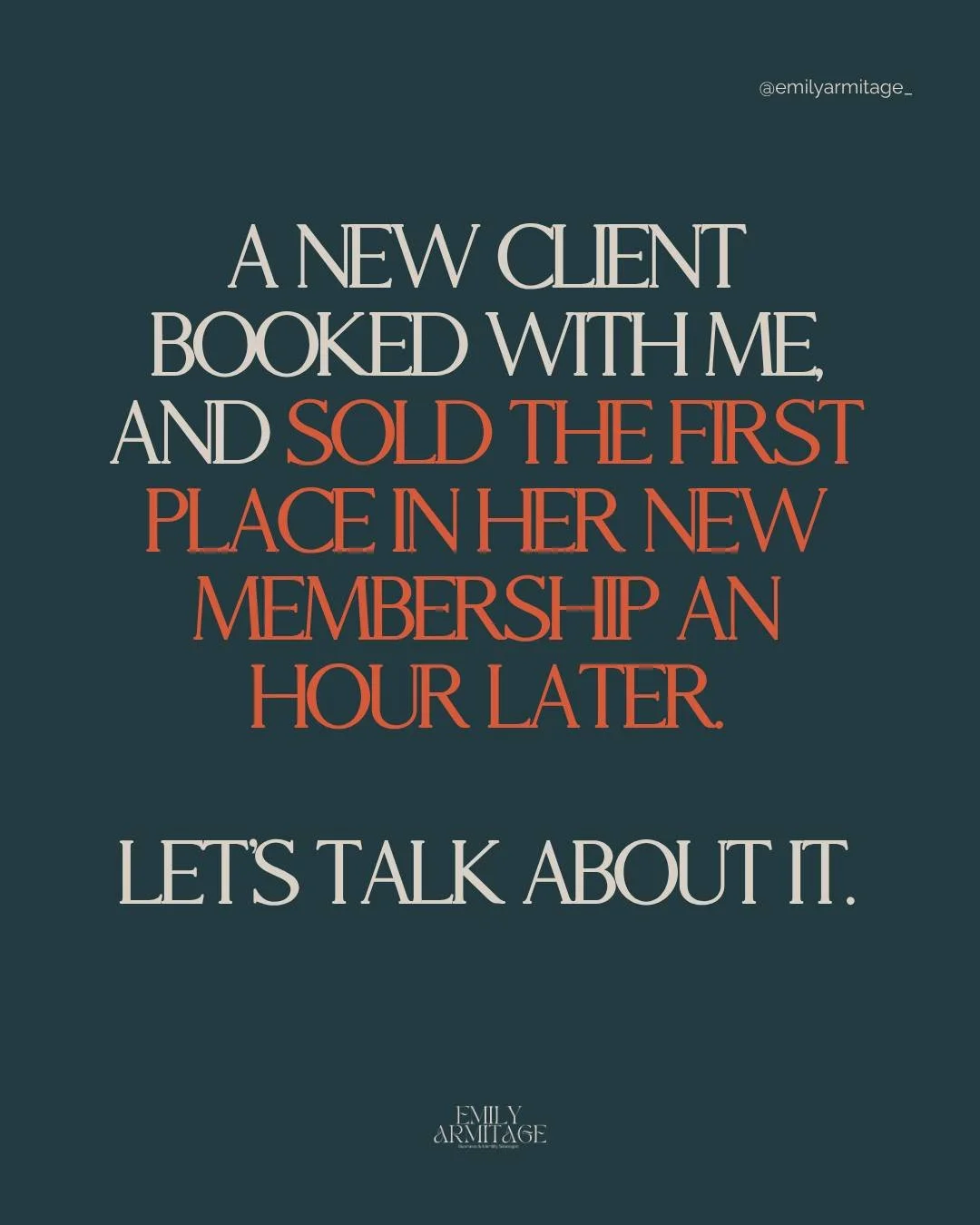 The industry has a receipts problem.

My client built the audience. She did the work. She showed up, consistently, long before she ever found me. She knows what she's doing and she's fricking incredible at what she does. Every single one of my client