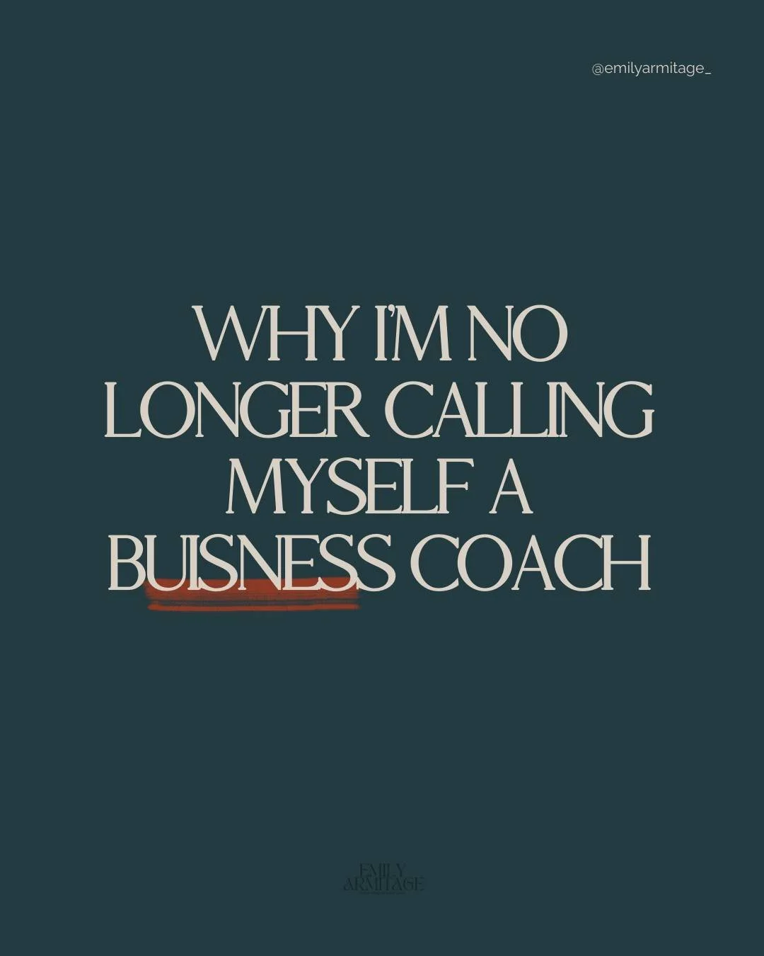 This is me claiming it. 

Every single person who I&rsquo;ve told about this, who understands my brand, my mission and has experienced my work has said: &lsquo;That makes so much more sense!&rsquo;

My work is still Human Design-led. But leading with