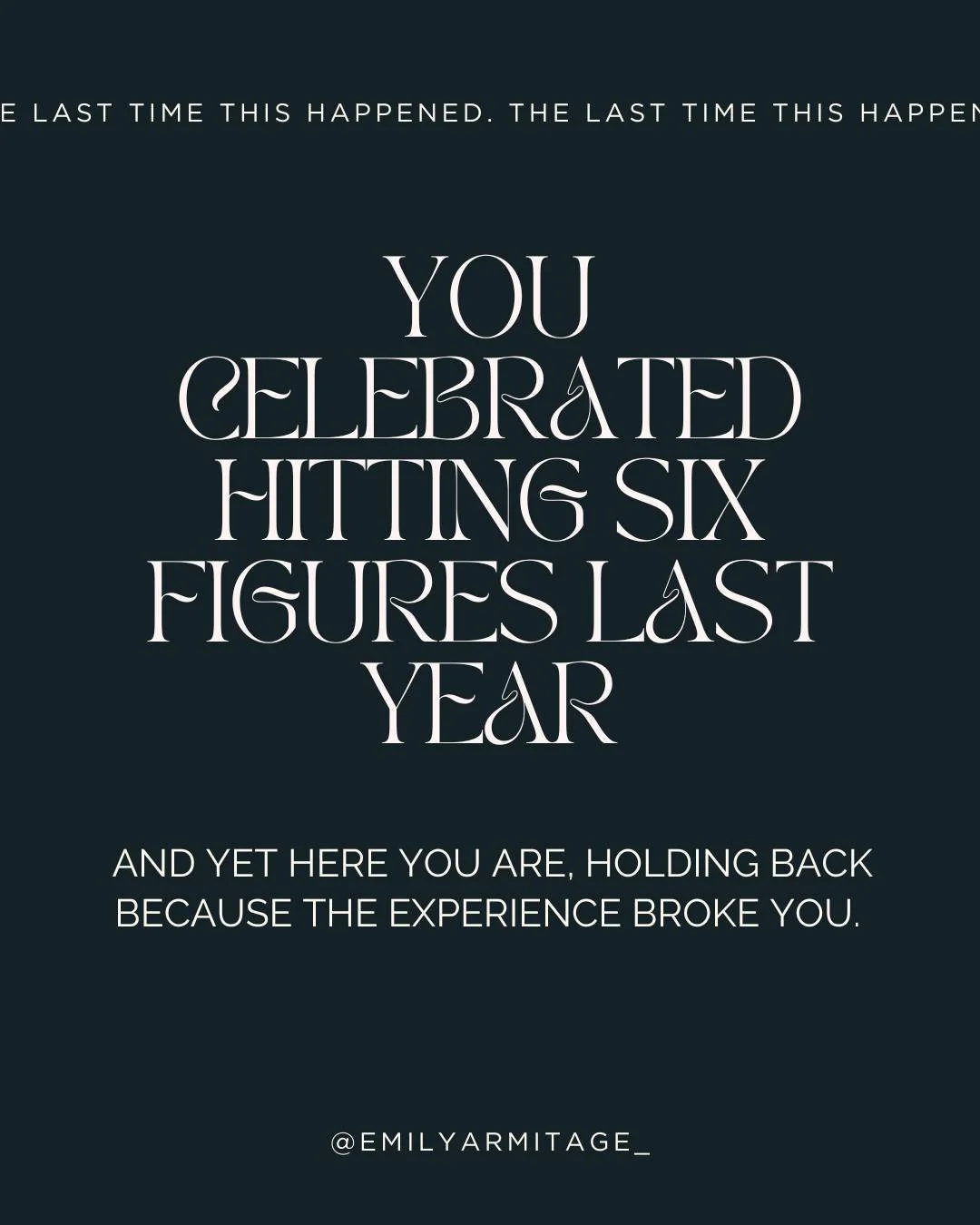 The external barriers to making money as a woman with a business have never been lower in , yet our internal ones have never felt higher. 

Visibility
More discernment
Buyers taking longer 
Conditioning and stories you thought you'd left behind poppi
