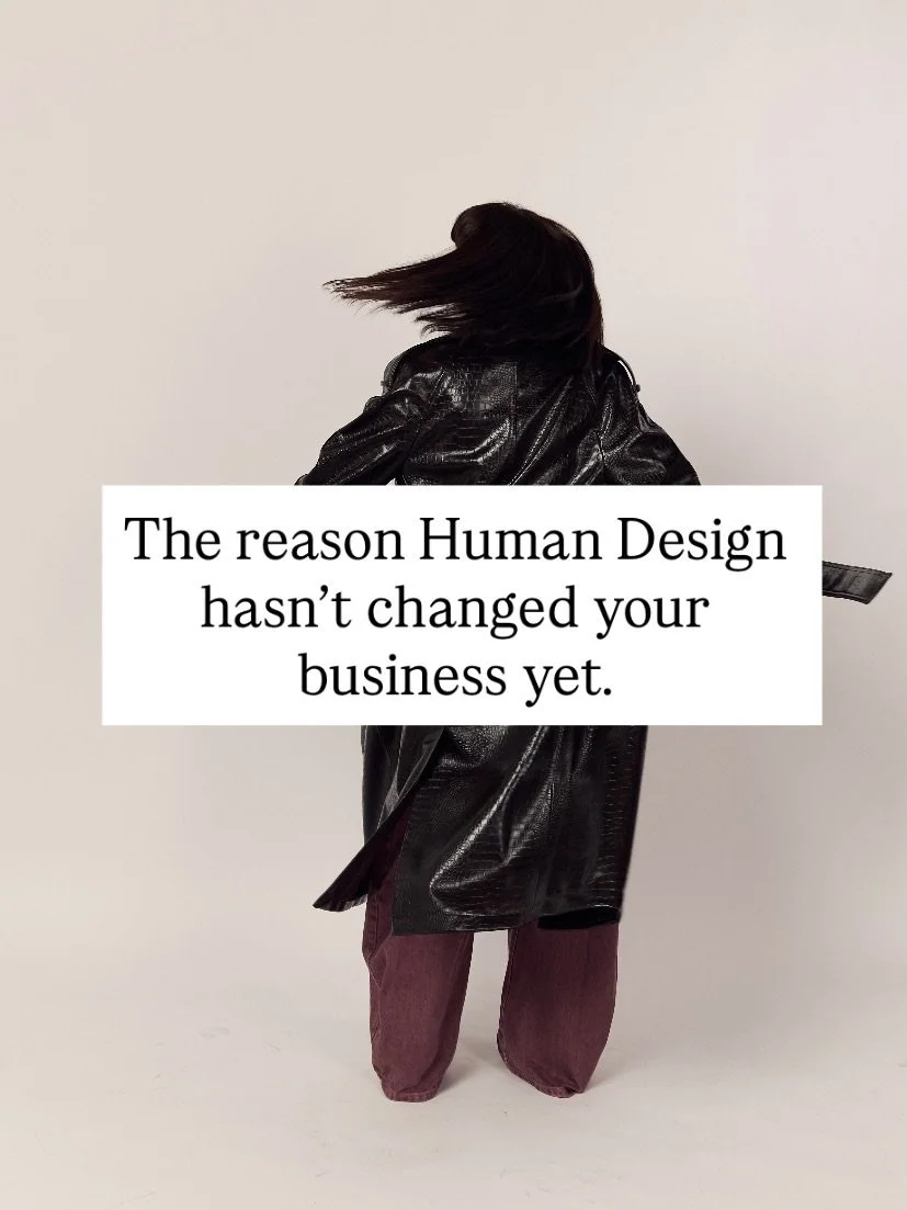 Human Design is the art and science of differentiation.

So why are you, a Generator, going to have the same universal experience as that Generator over there with her life experiences, skills and traumas?

And that&rsquo;s why you don&rsquo;t need m