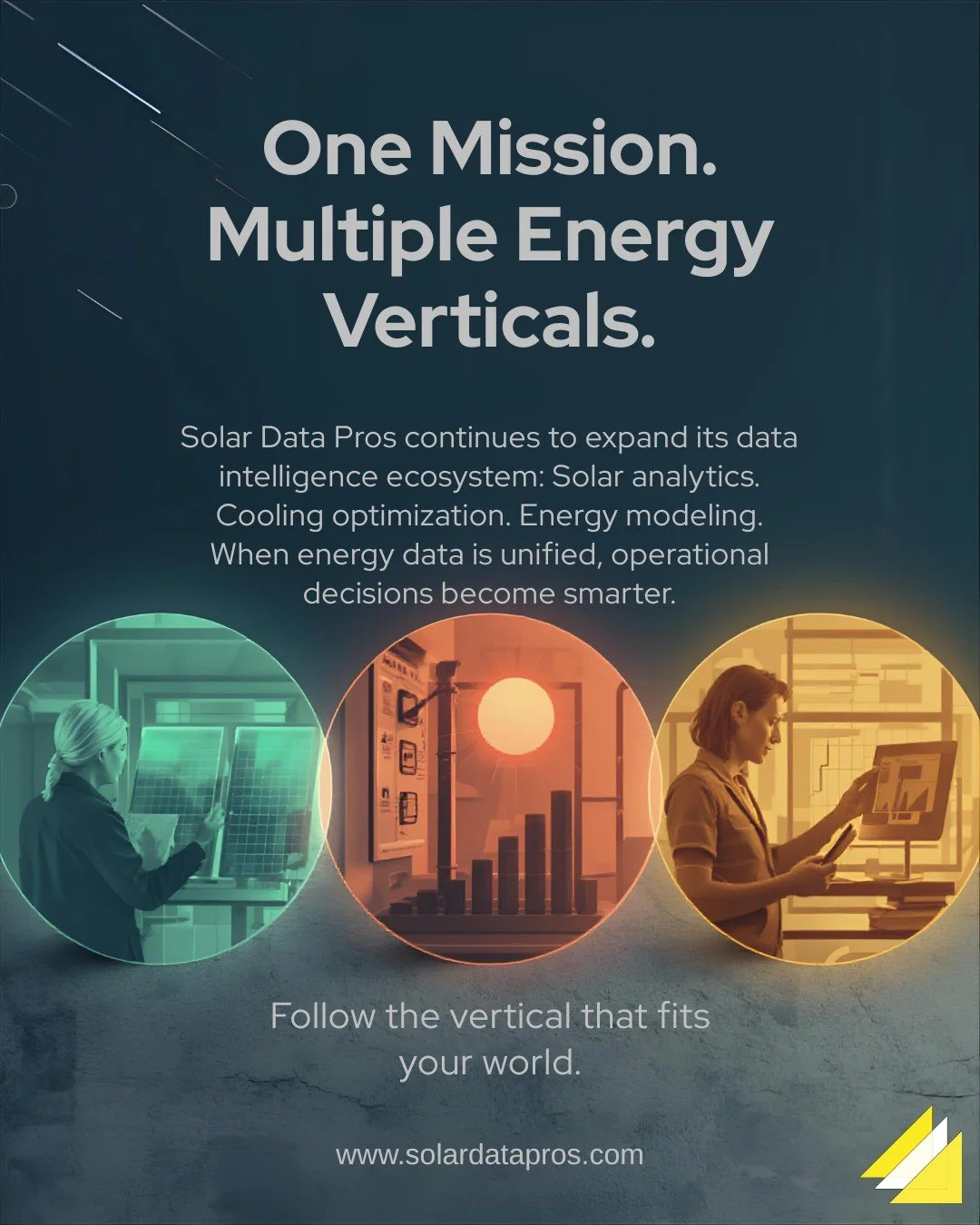 Solar analytics | Cooling optimization | Energy modeling
When energy data is unified, operational decisions become smarter.

Learn more today at www.solardatapros.com

#TrustTheData #EnergyIntelligence #SolarData #EnergyInnovation