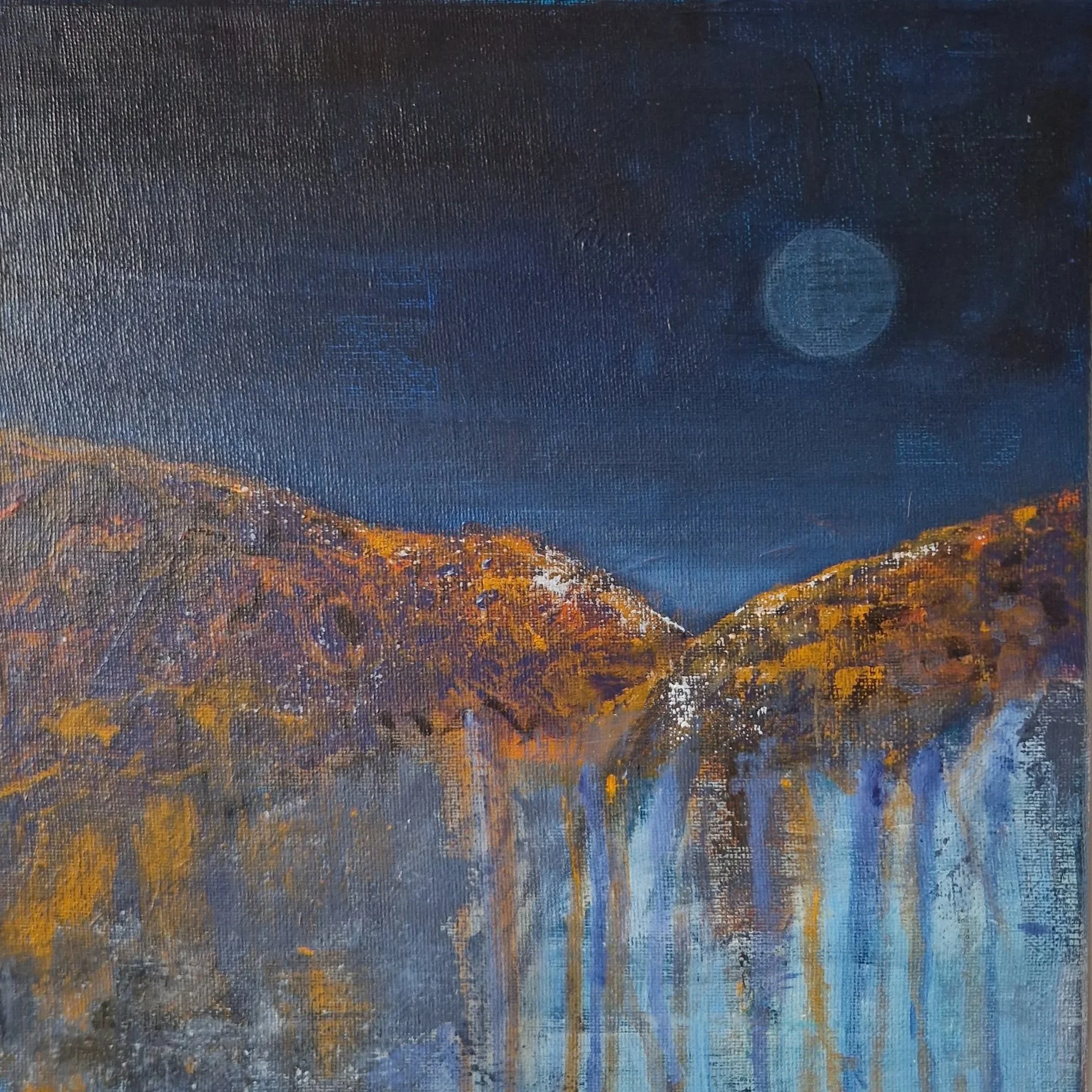  I dreamt the winter dream again, acrylic on canvas, 30 x 30cm, framed 