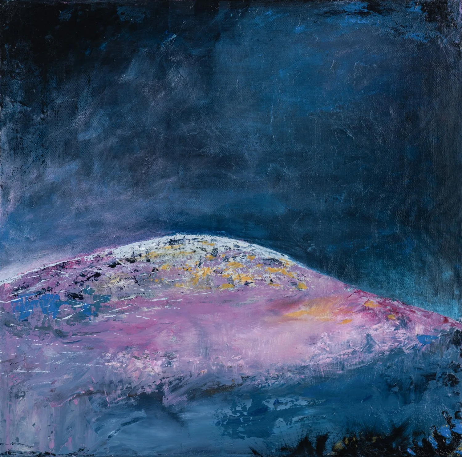 Holding the light, acrylic on canvas, 40 x 40cm, framed : [SOLD]