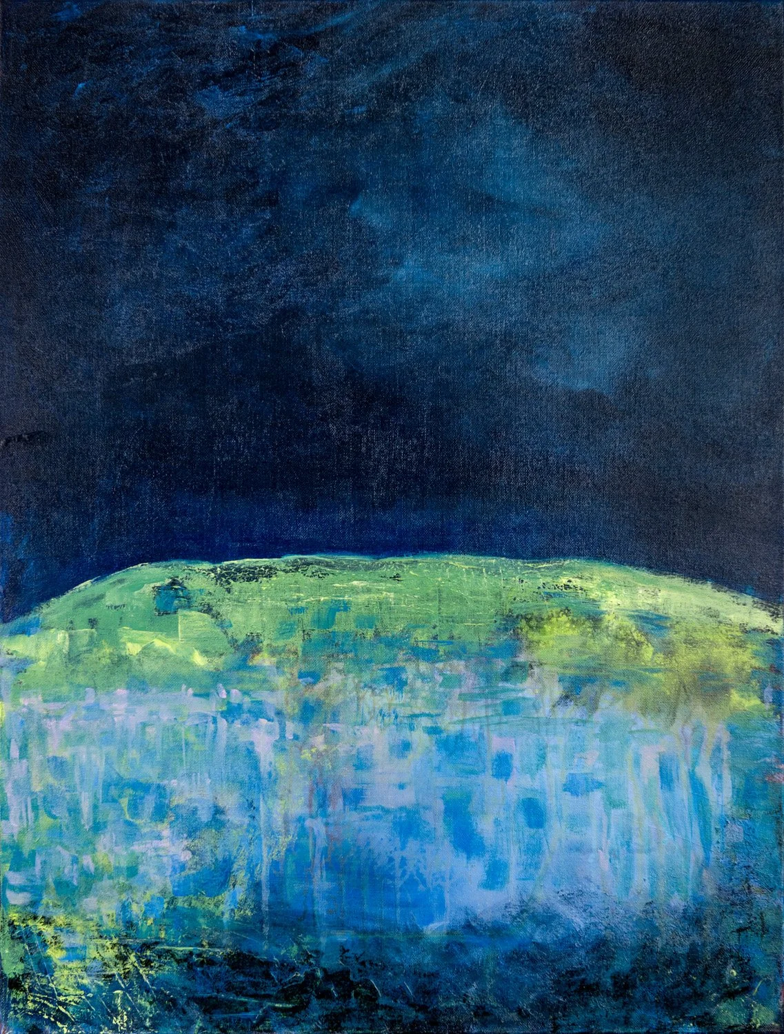 Silent ridge, acrylic on canvas, 80 x 60cm, framed : €895