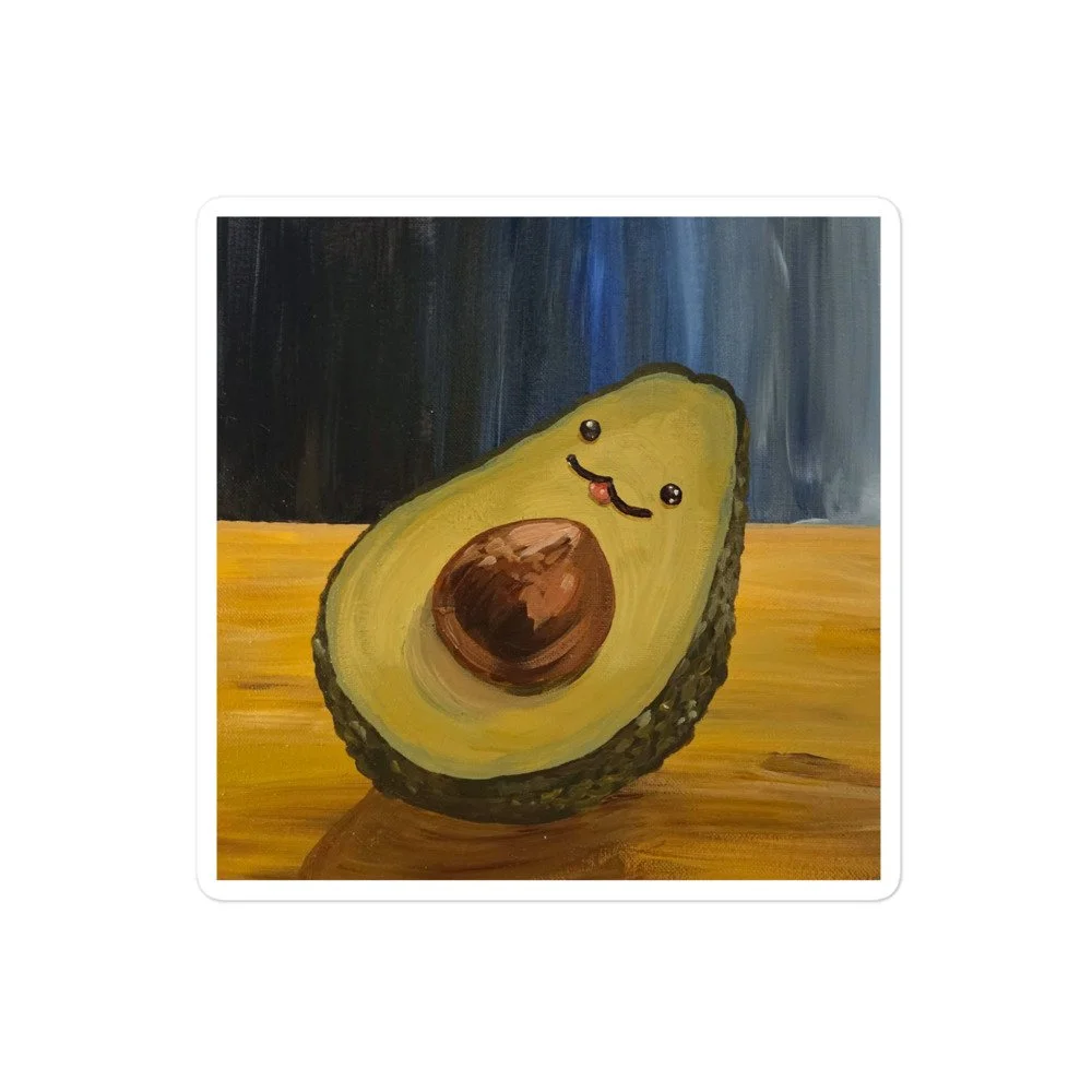 Albert the Avocado Sticker