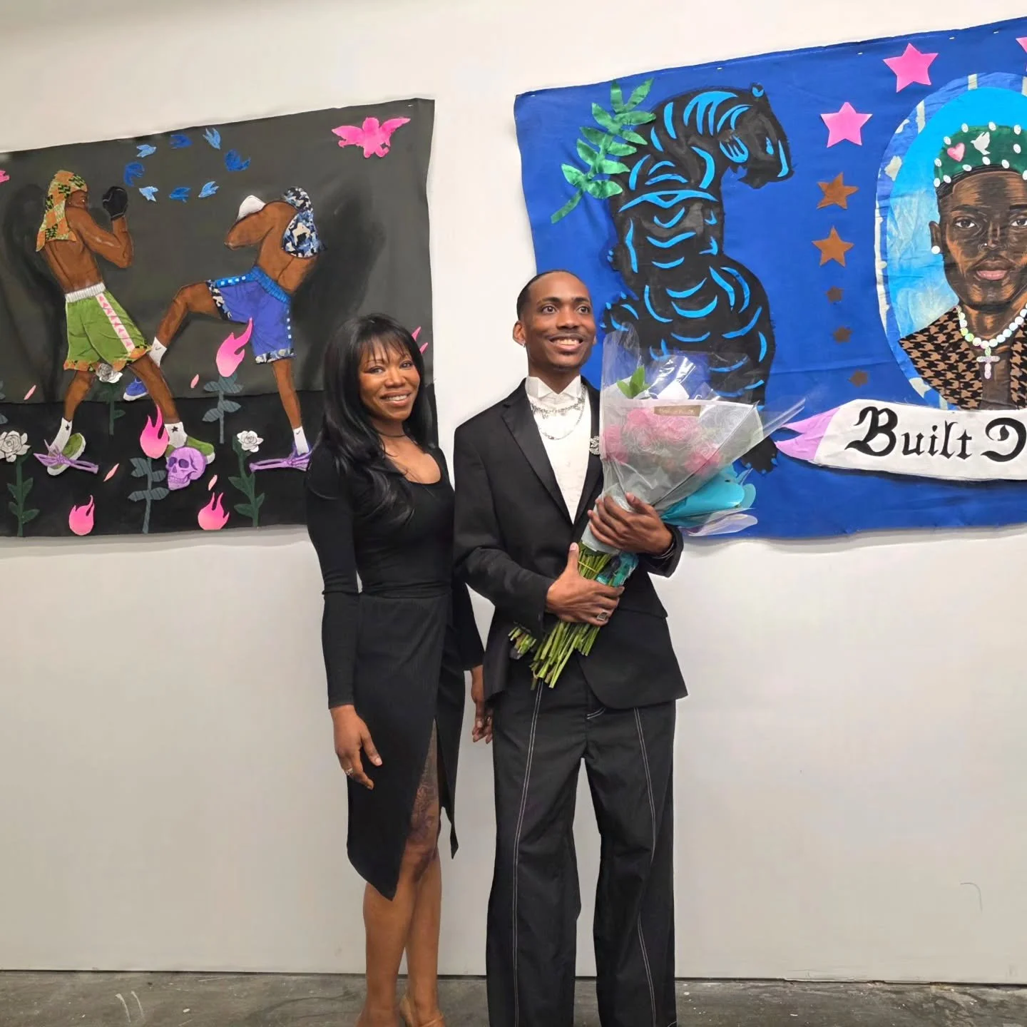 Had the pleasure of attending Opening Night of @johnlasalle_25 solo exhibition "Dirty Laundry". I was moved to tears! A brilliant mind bending exploration. Bold, vulnerable, honest, iconoclastic, and a true delight💫🤩 @thexollective.xo