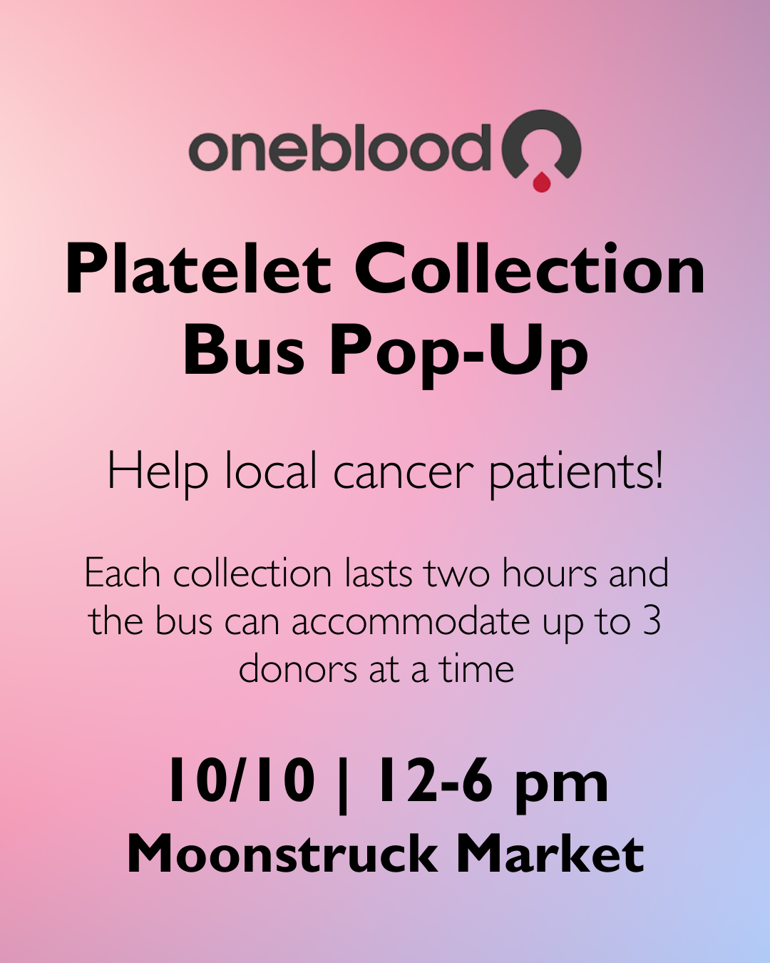 Oneblood Platelet Collection Bus Pop-Up