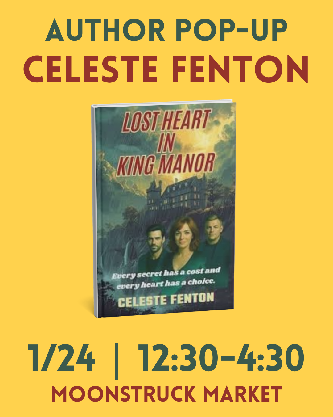Celeste Fenton Author Pop-Up